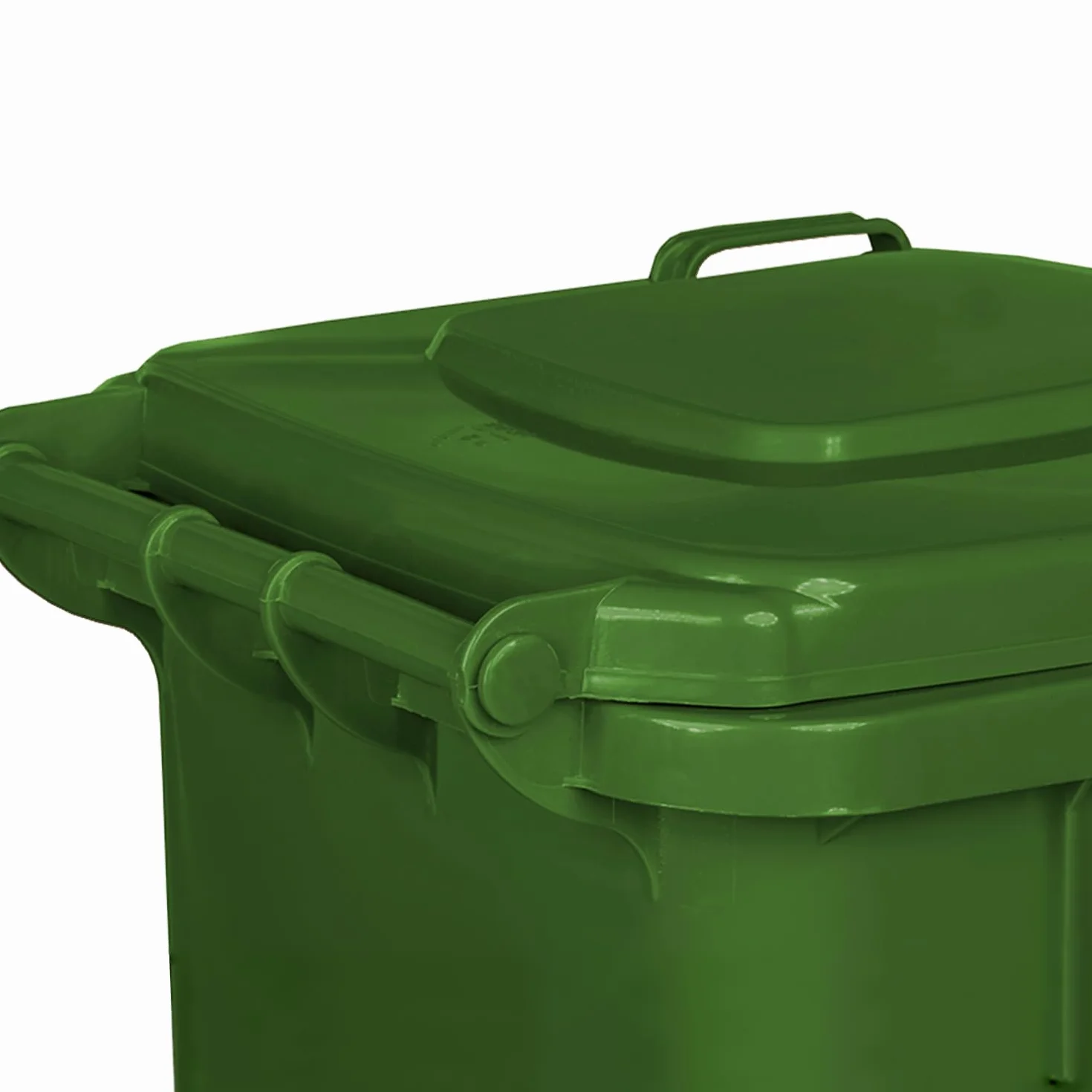 IMJ-Global - Bidone Spazzatura Esterno 120 Litri PN-EN 840, Secchio Spazzatura Bidoni Differenziata da Esterno con Ruote e Sistema di Aggancio per Prelievo Meccanico Contenitore Immondizia in Plastica