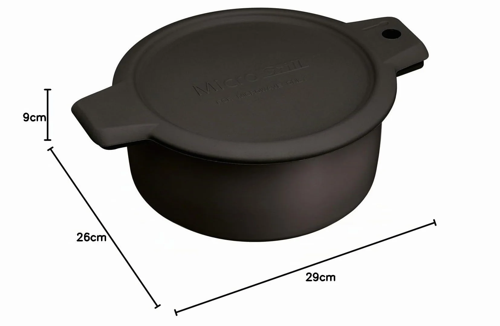 KitchenCraft Tegame / Casseruola per Microonde, Multifunzione, 26 x 29 x 9 cm (10" x 11.5" x 3.5")