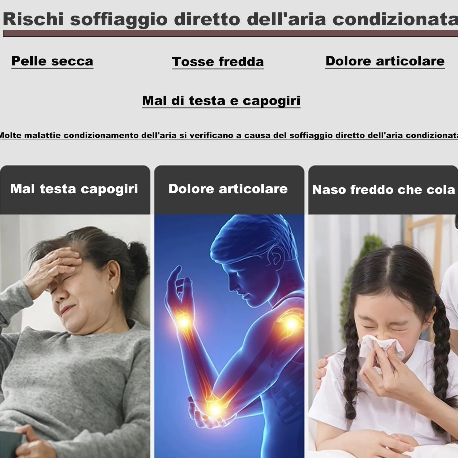 Deflettore per Condizionatore Universale, Regolabile Parabrezza Deflettore Aria Condizionata Scudo per Condizionatori da Parete per Casa/Ufficio/Camera/Donne in Gravidanza/Anziani (Bianco)
