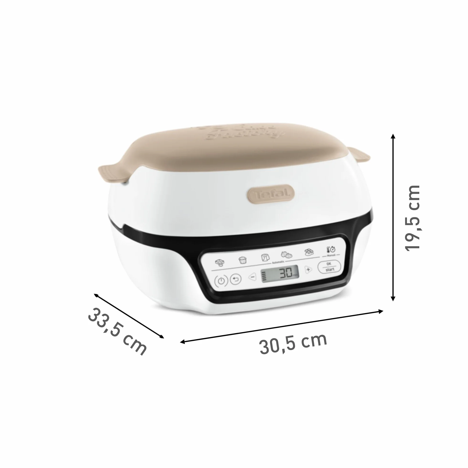 Tefal Cake Factory Creabake KD804910, 5 programmi automatici, stampo antiaderente, 6 stampi muffin