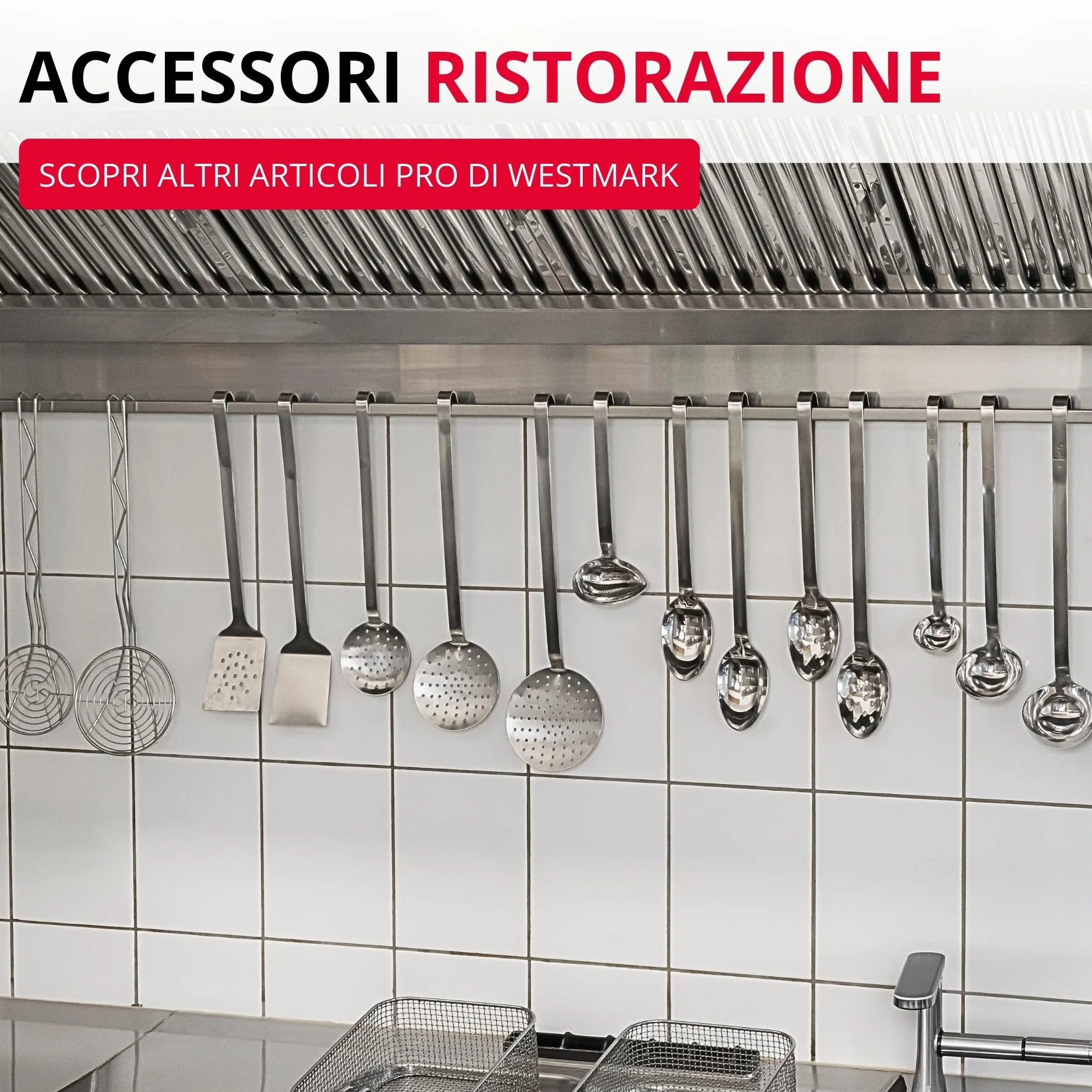 Westmark Turner Pro Spatola acciaio inossidabile gancio 45 cm