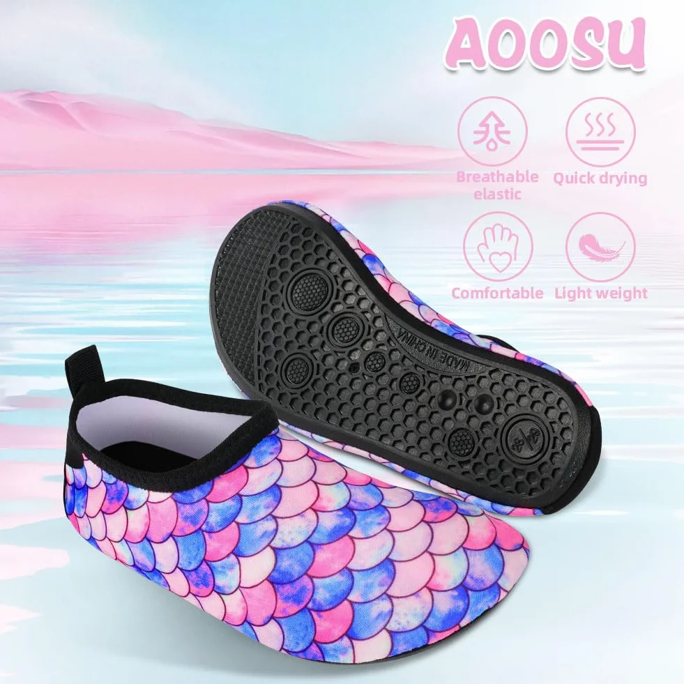 Scarpe da Acqua Bambini Antiscivolo Asciugatura Rapida Spiaggia Surf Nuoto