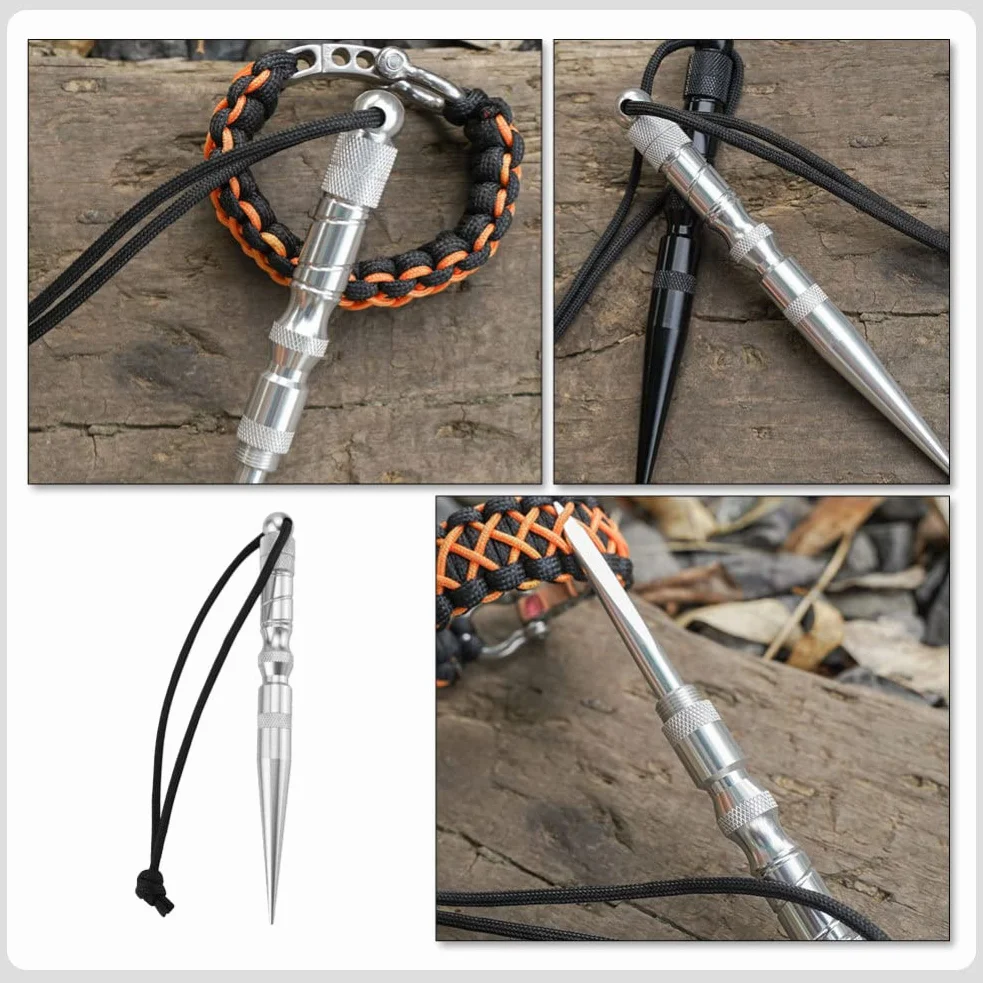 Ago da maglia in acciaio inox per braccialetti fai da te paracord e pelle