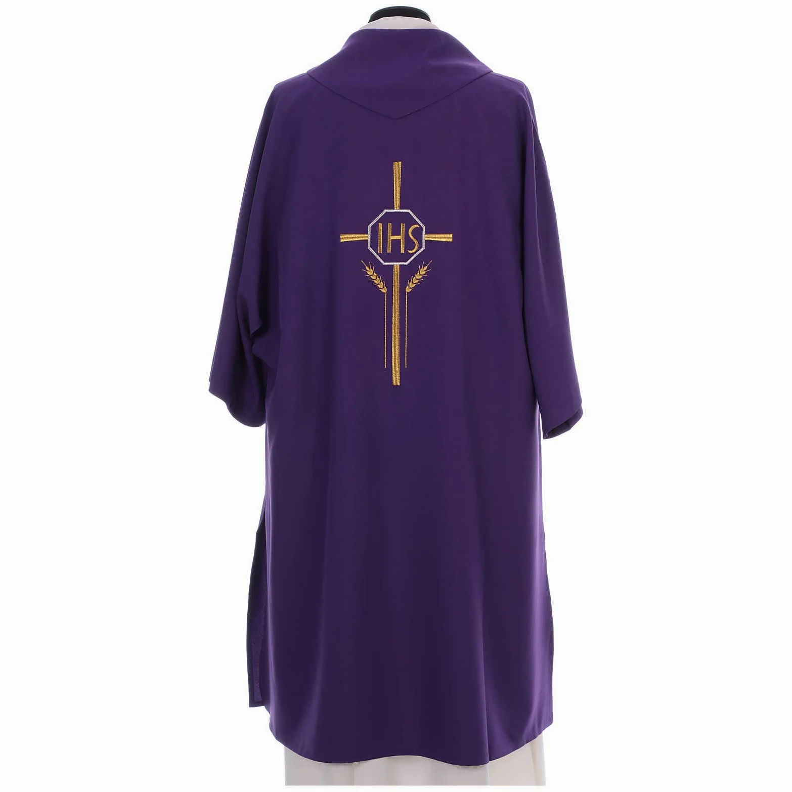 Holyart Dalmatica 100% poliestere croce spighe IHS