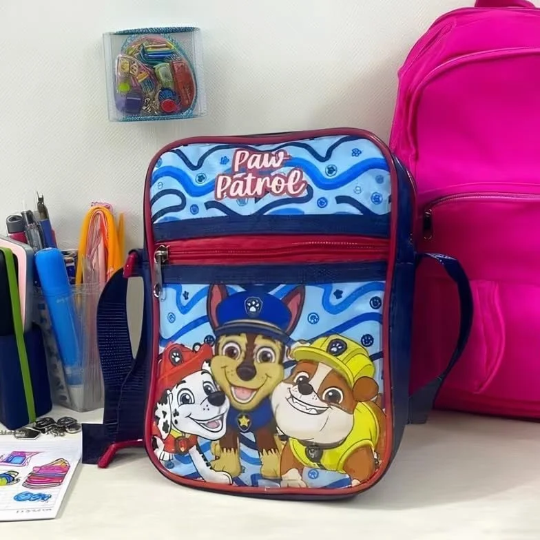 PAW PATROL - Borsello Bambino Marsupio Tracolla Ragazzo Spalla Regolabile Viaggio Sportivo Tempo Libero Gadget 18 x 11 x 2 cm