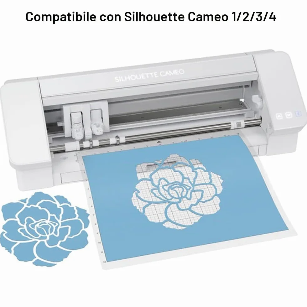 Tappetino da Taglio per Silhouette Cameo 30,5x30,5 cm, Set 3 Griglia Adesivo Antiscivolo