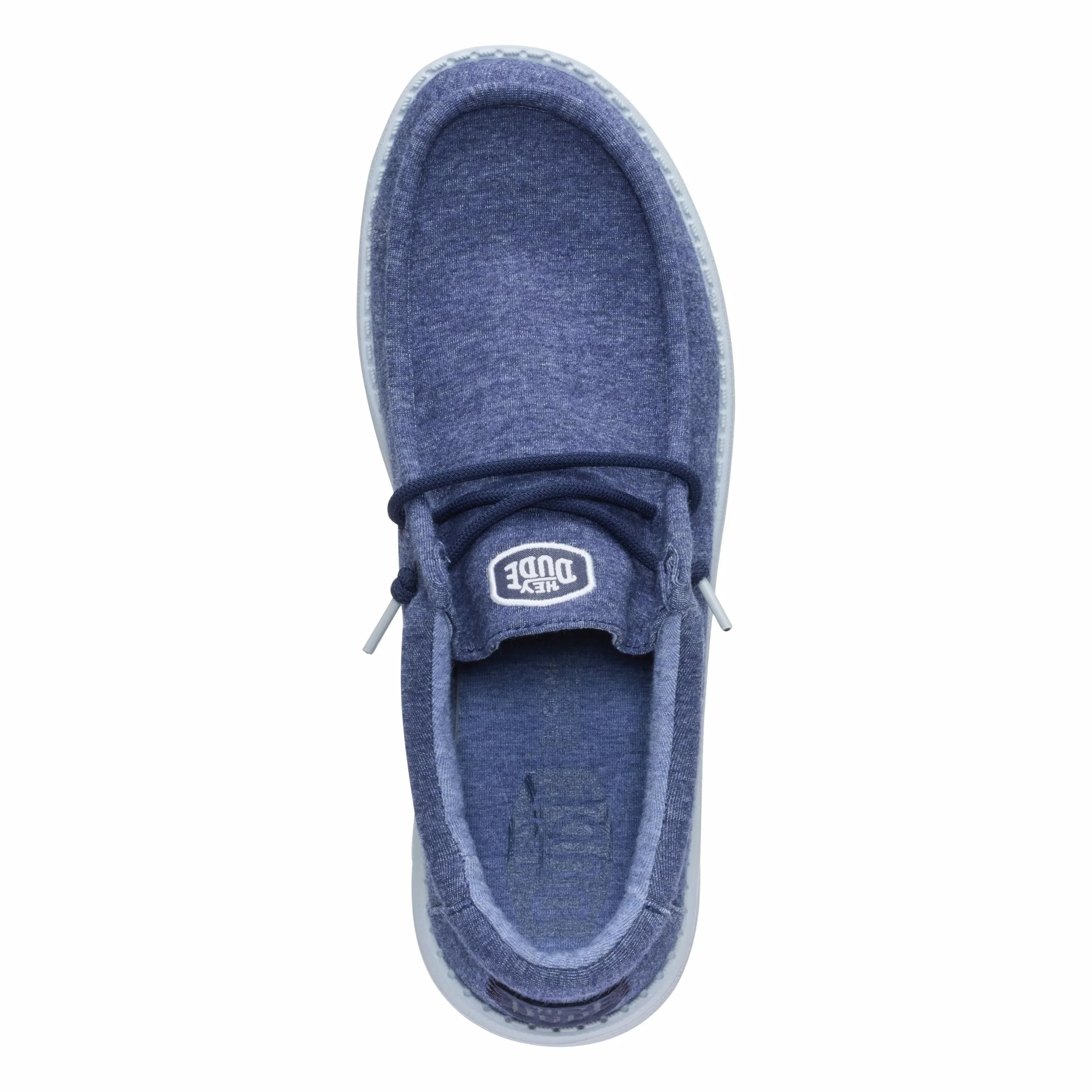 HEYDUDE Wally Scarpe da uomo in jersey elasticizzato mocassini da viaggio leggeri con lacci elastici