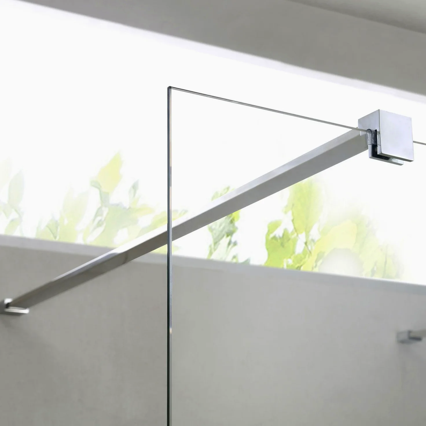 Parete doccia 140 CM in vetro trasparente 8mm mod. Walk in Lato H198