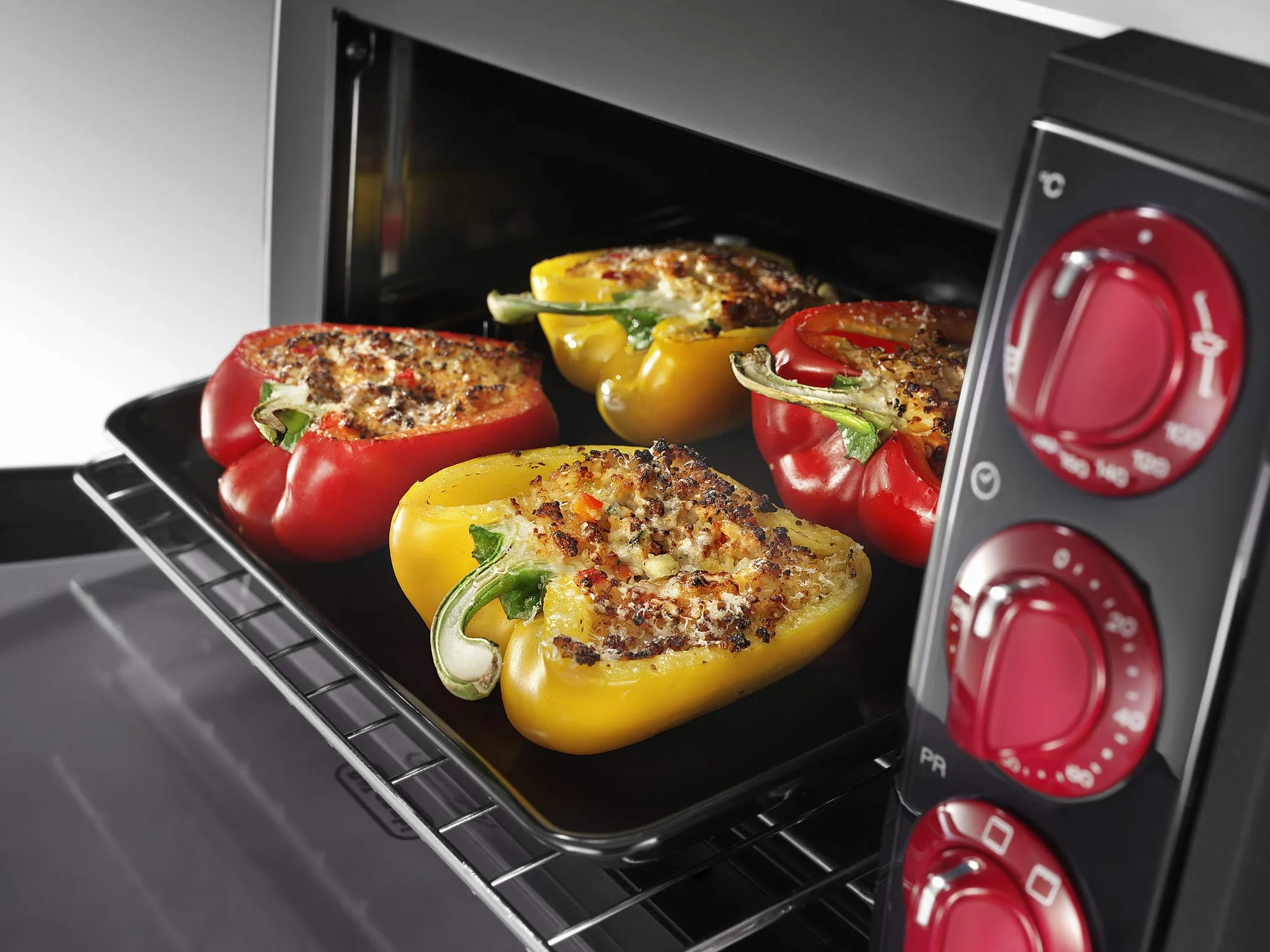 De'Longhi EO14902.W Sfornatutto Forno elettrico 14L, 5 funkcji, termostat, timer, czarno-biały 52x41x26cm