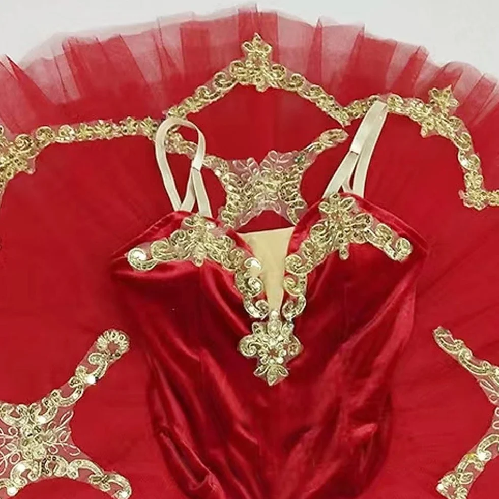 Abito Balletto con Paillettes e Tutù, Costume Danza per Adulti, Spettacolo