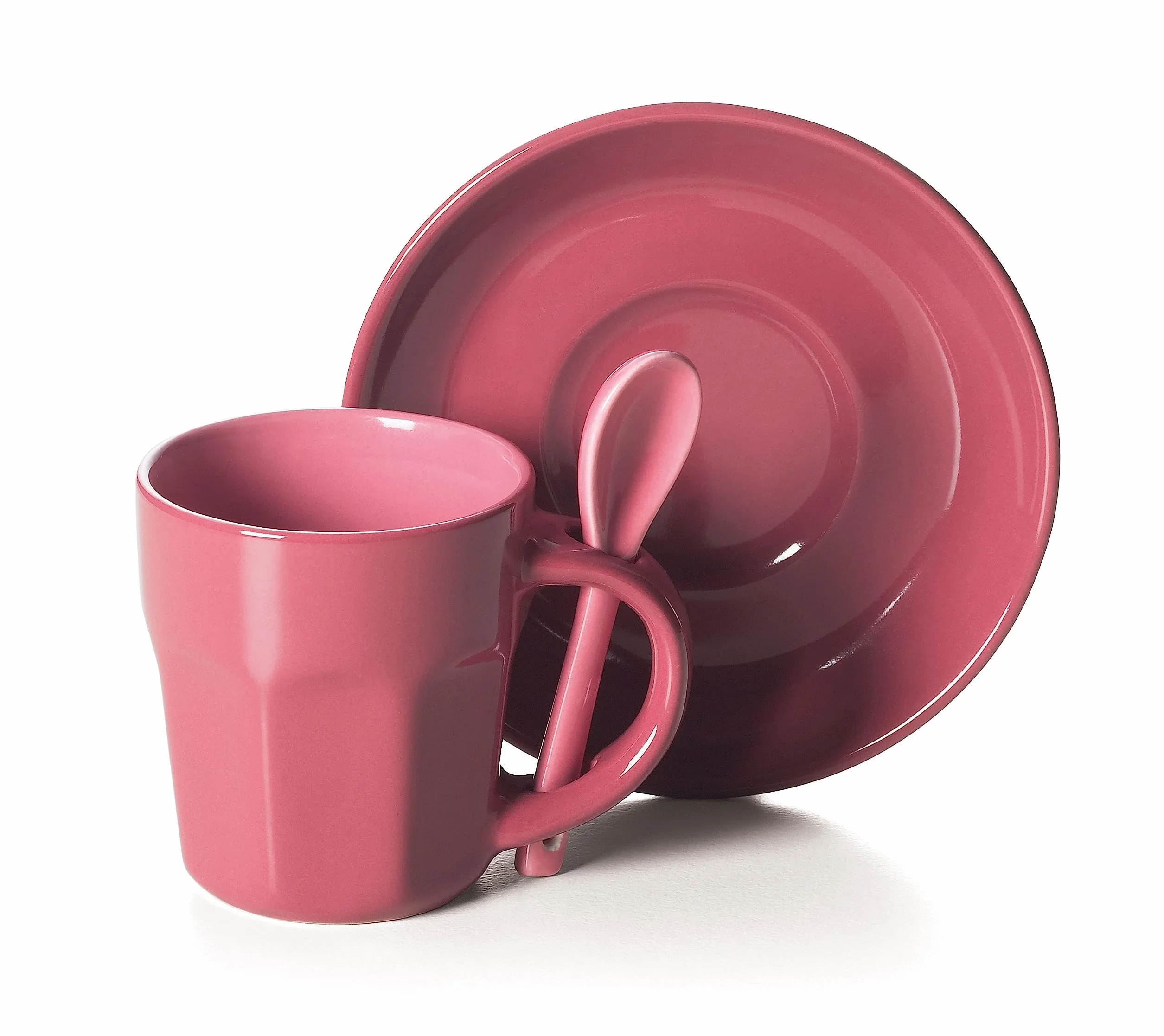 Excelsa Abbraccio Set Tazzine Da Caffè, Ceramica, 6pz, Multicolore, ‎5.5 x 5.5 x 6.5 cm, 1.47 Kg