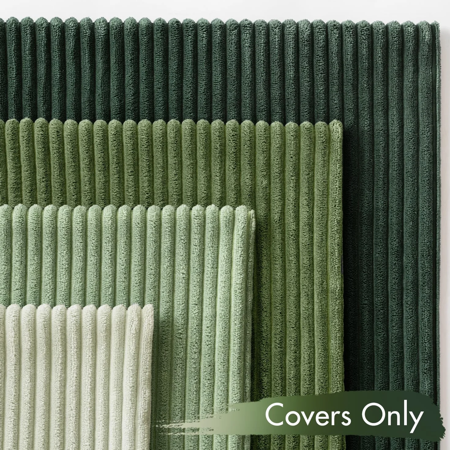 MIULEE Confezione da 4 Federa in velluto Federe per Cuscini Morbide Fodere per Cuscino Decorativi Quadrati Morbide Copricuscini 40x40 CM Serie Forest Green