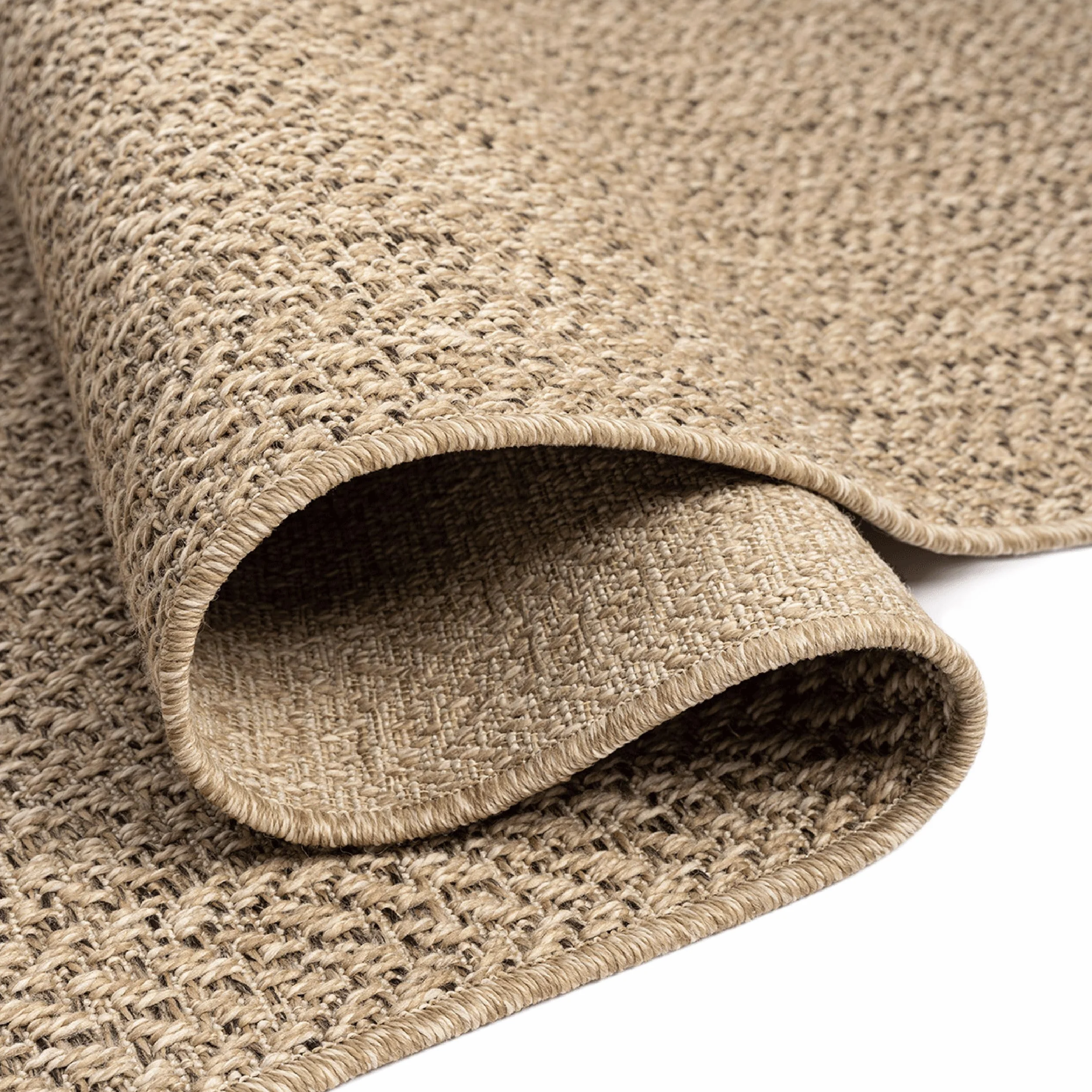 Teppich-Traum Tappeto da esterno grande moderno e resistente effetto juta, perfetto per balconi, giardini e terrazze 240x340 cm