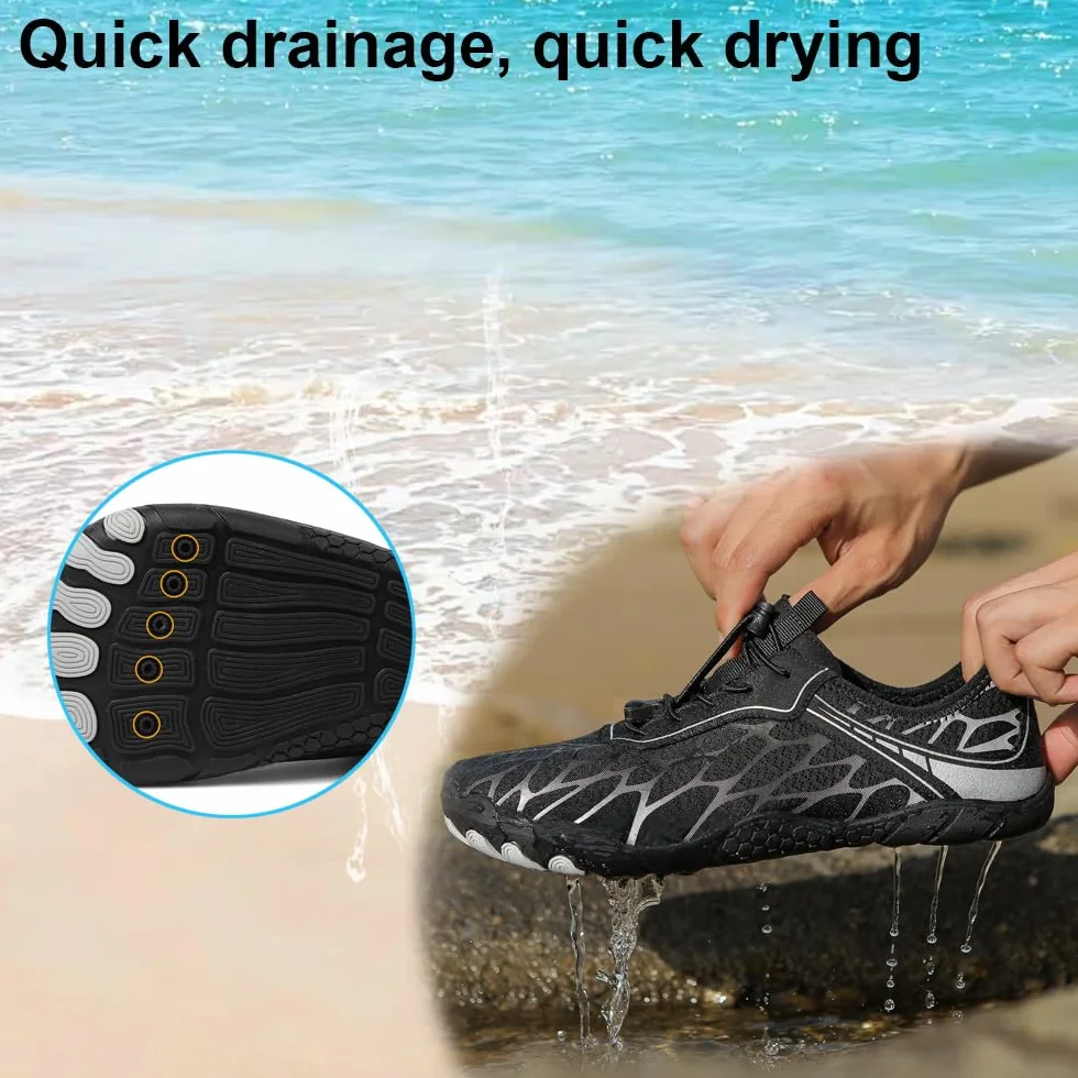 Scarpe da Scoglio Uomo Donna Barefoot Scarpe da Surf Antiscivolo Asciugatura Rapida 36-46 EU