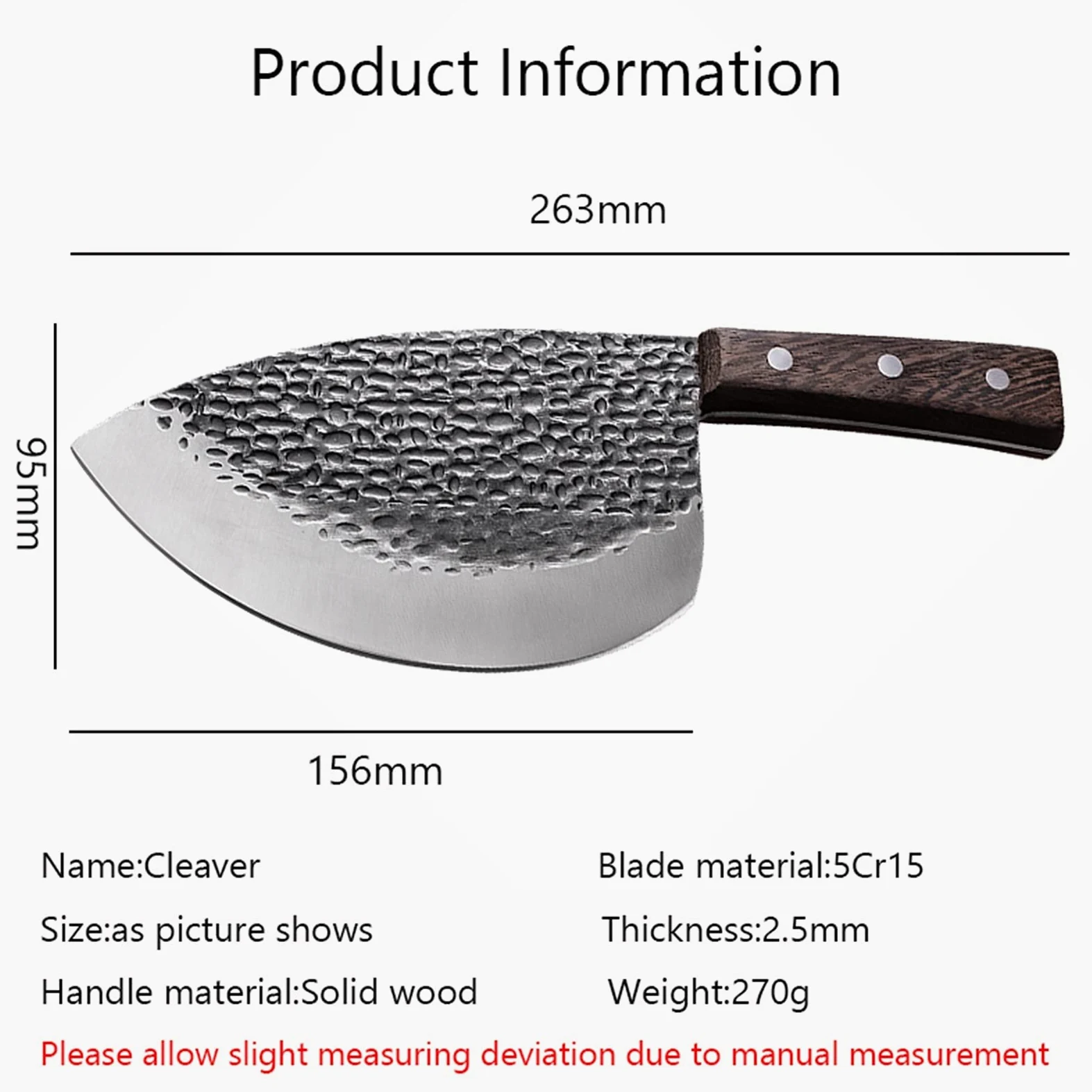 Forgiato professionale Forgiato Burtcher Knife Coltello a mannaio Pesce Seafood Pesce Coltello da cucina Coltello da cucina Handmade Sharp Slaught Strumenti