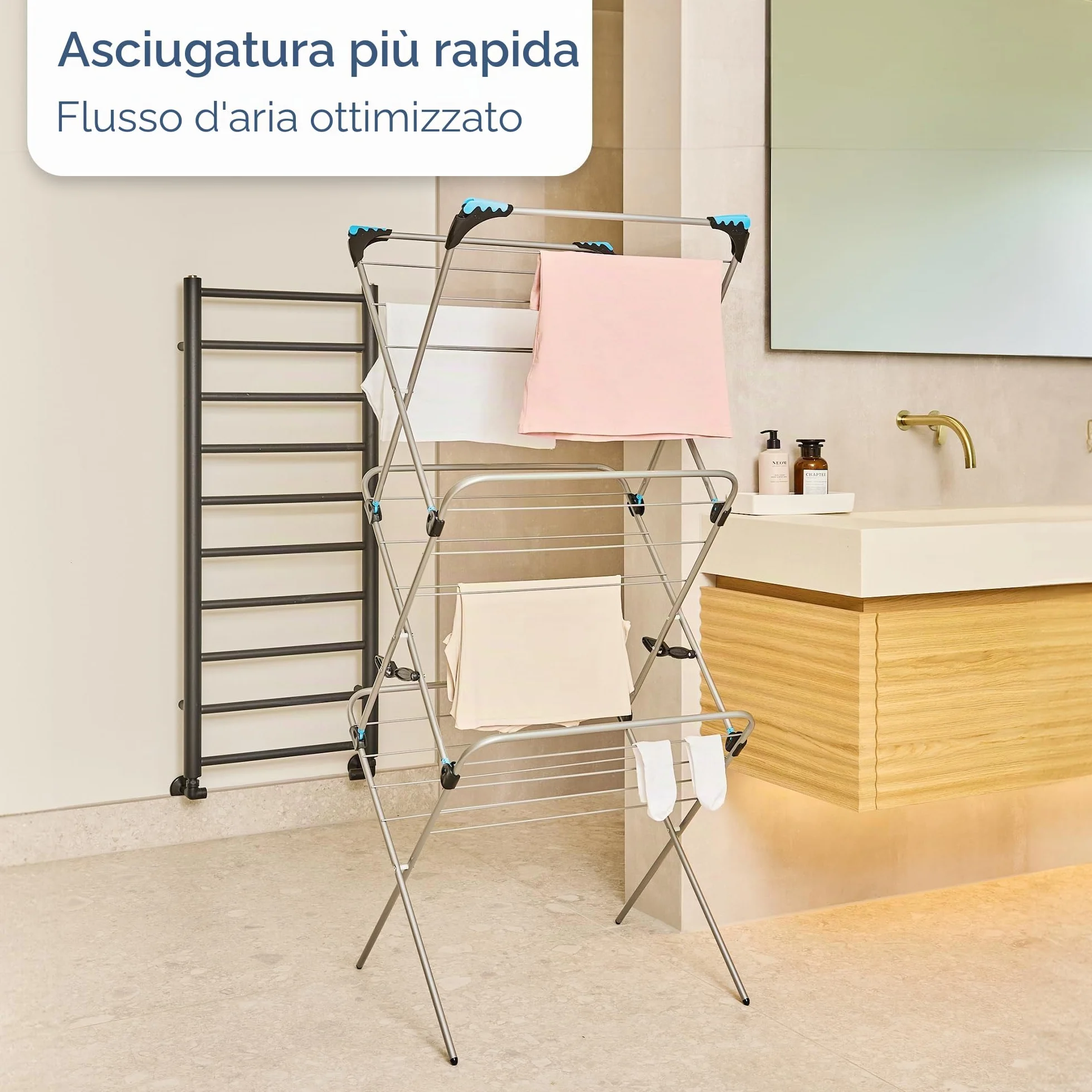 Minky Stendibiancheria a 3 livelli Plus