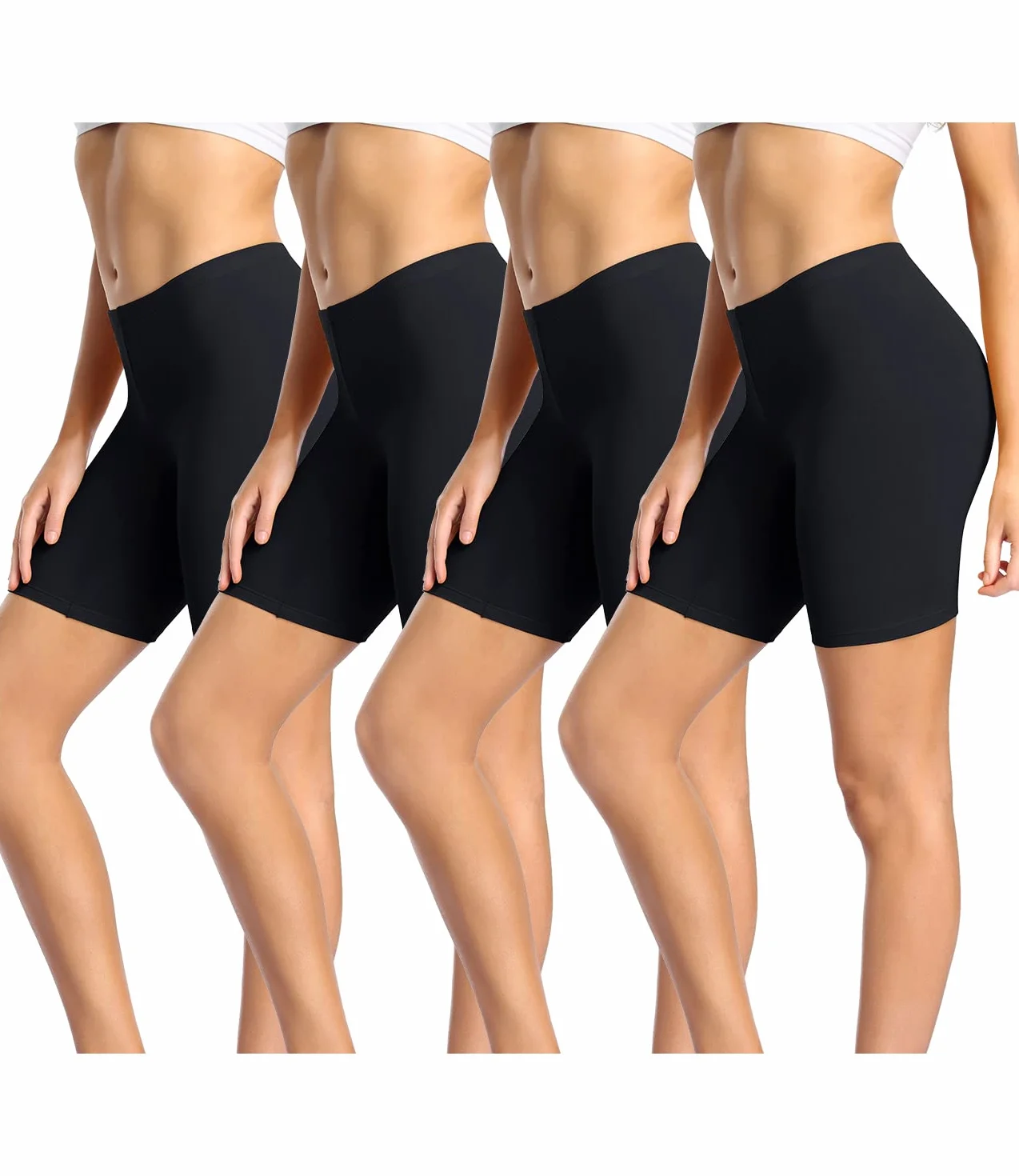 Wirarpa Leggings Corti Pantaloncini Sottogonna Donna Cotone Shorts Pacco da 4