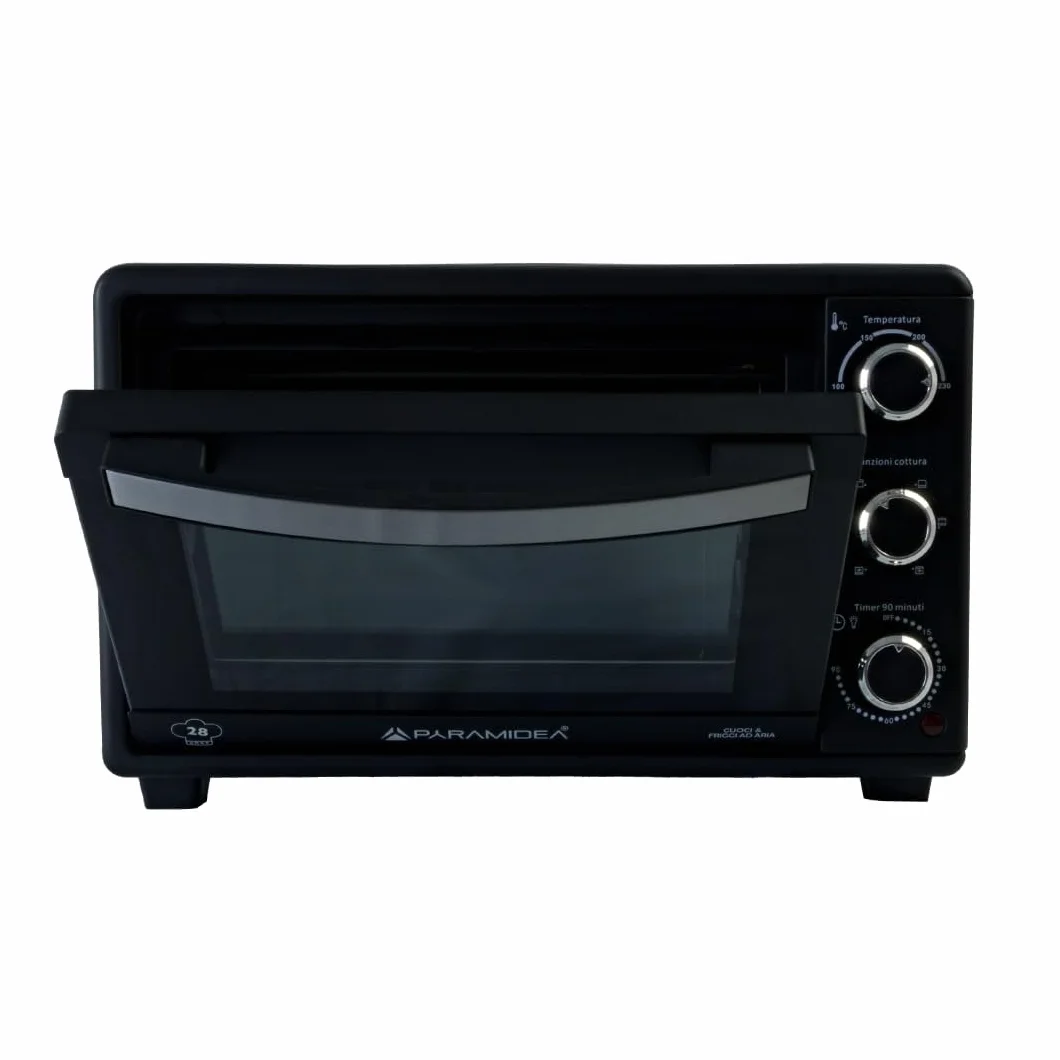 Forno Elettrico Ventilato 28 Litri 1500W Acciaio Inox Lavastoviglie Timer 90 min FOK2812