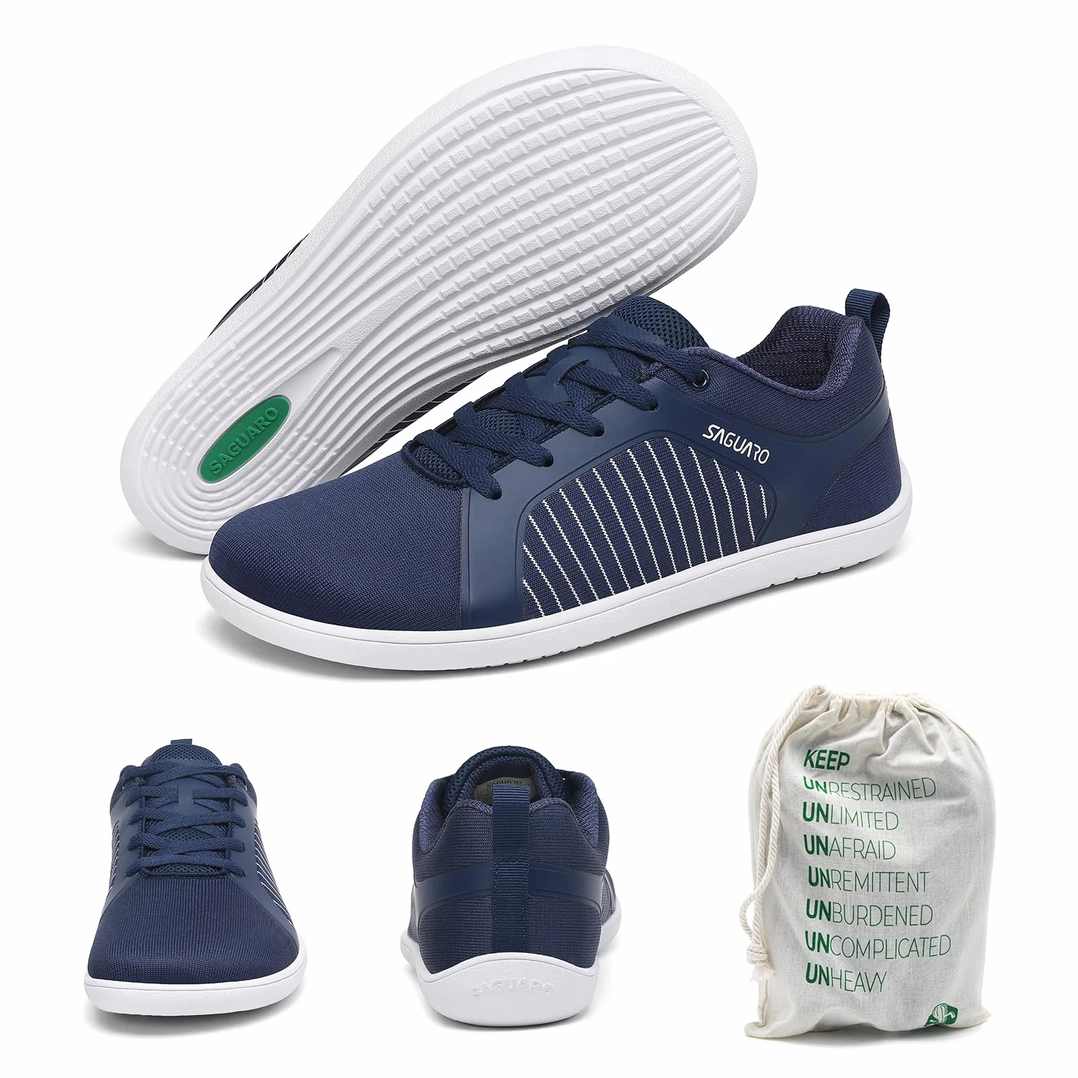 SAGUARO Scarpe Barefoot Uomo Punta Ampia Taglie 36-48
