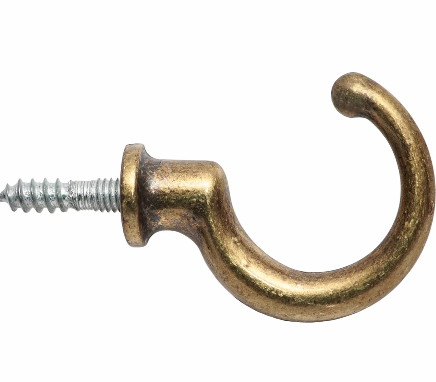 KeyMet Ganci Appendiabiti da Parete 10 Pezzi Ottone Antico