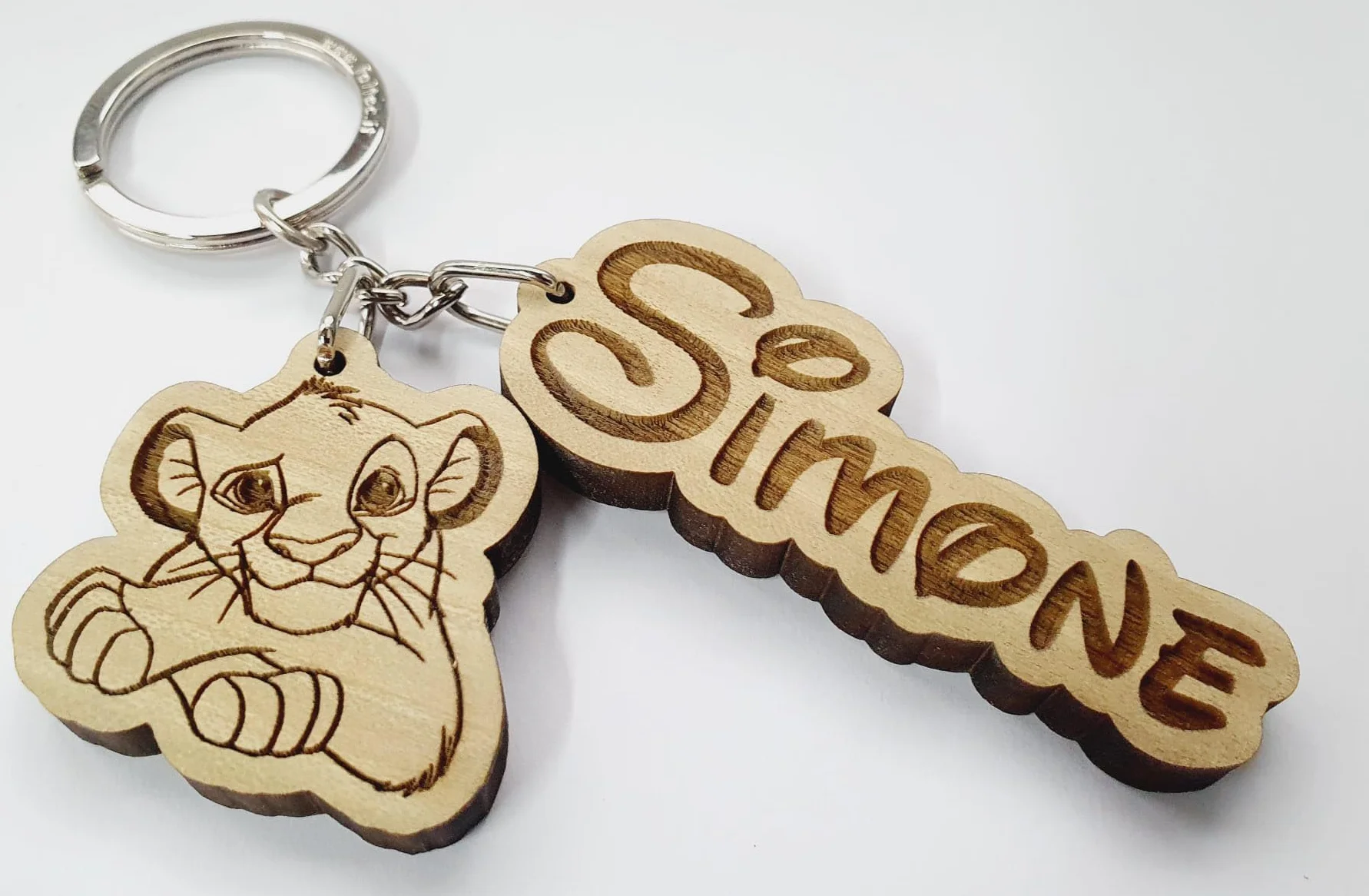 Portachiavi personalizzato Simba del Re Leone con nome - segnaposto, decorazione bomboniera, idea regalo