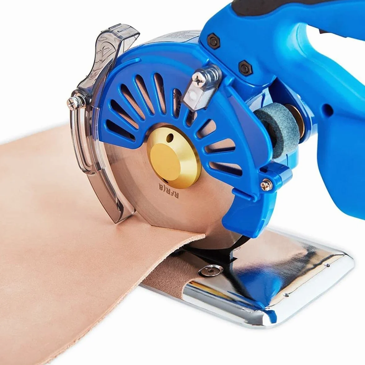 Taglierina elettrica senza fili, velocità regolabile, per tagliare panni, cotone, seta, lana, carta, tappeti, include 2 batterie da 16,8 V 2500 mAh