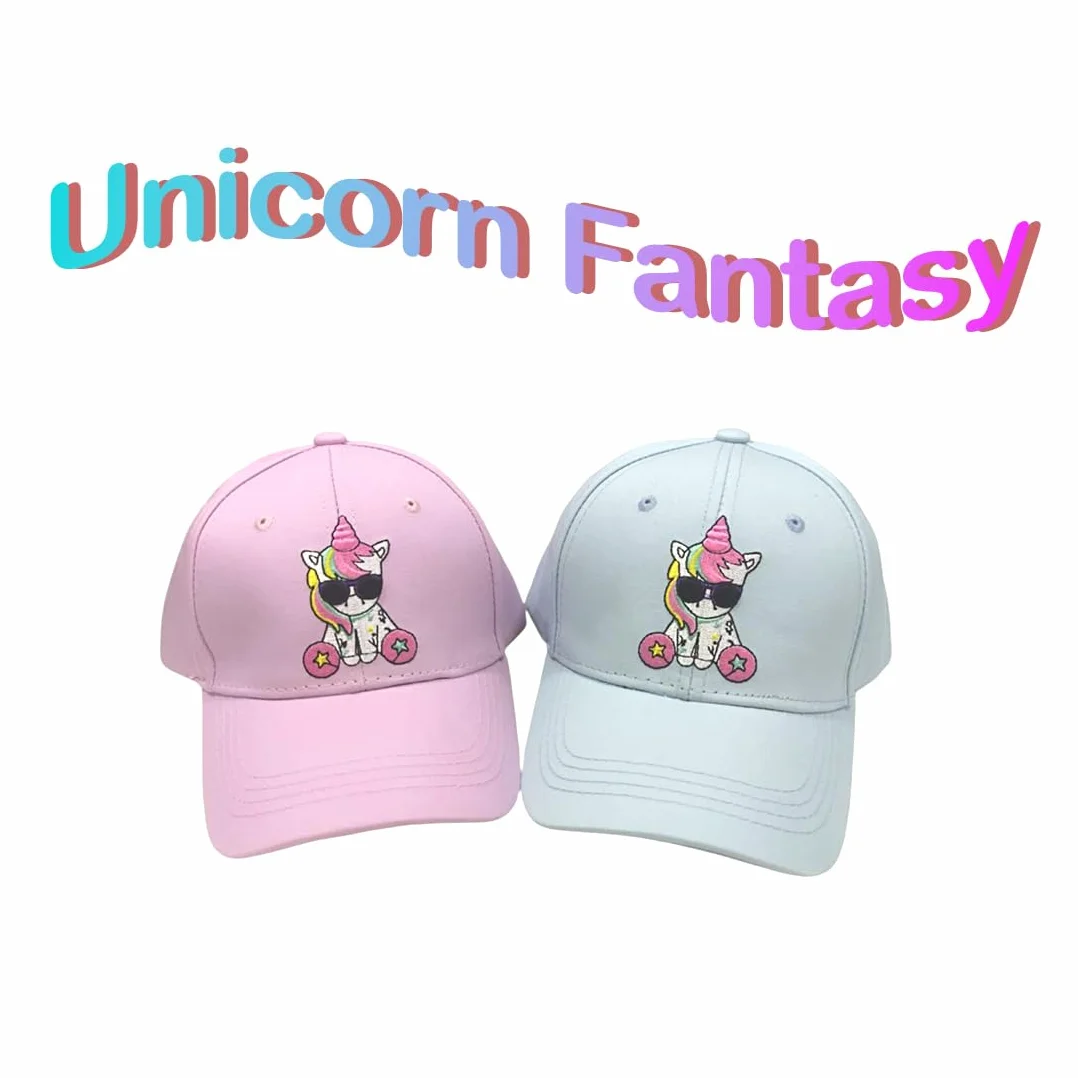 Cappello unicorno con visiera e cinturino di regolazione, cappello da sole, vacanze, esterno, per bambini e ragazze, regalo unicorno