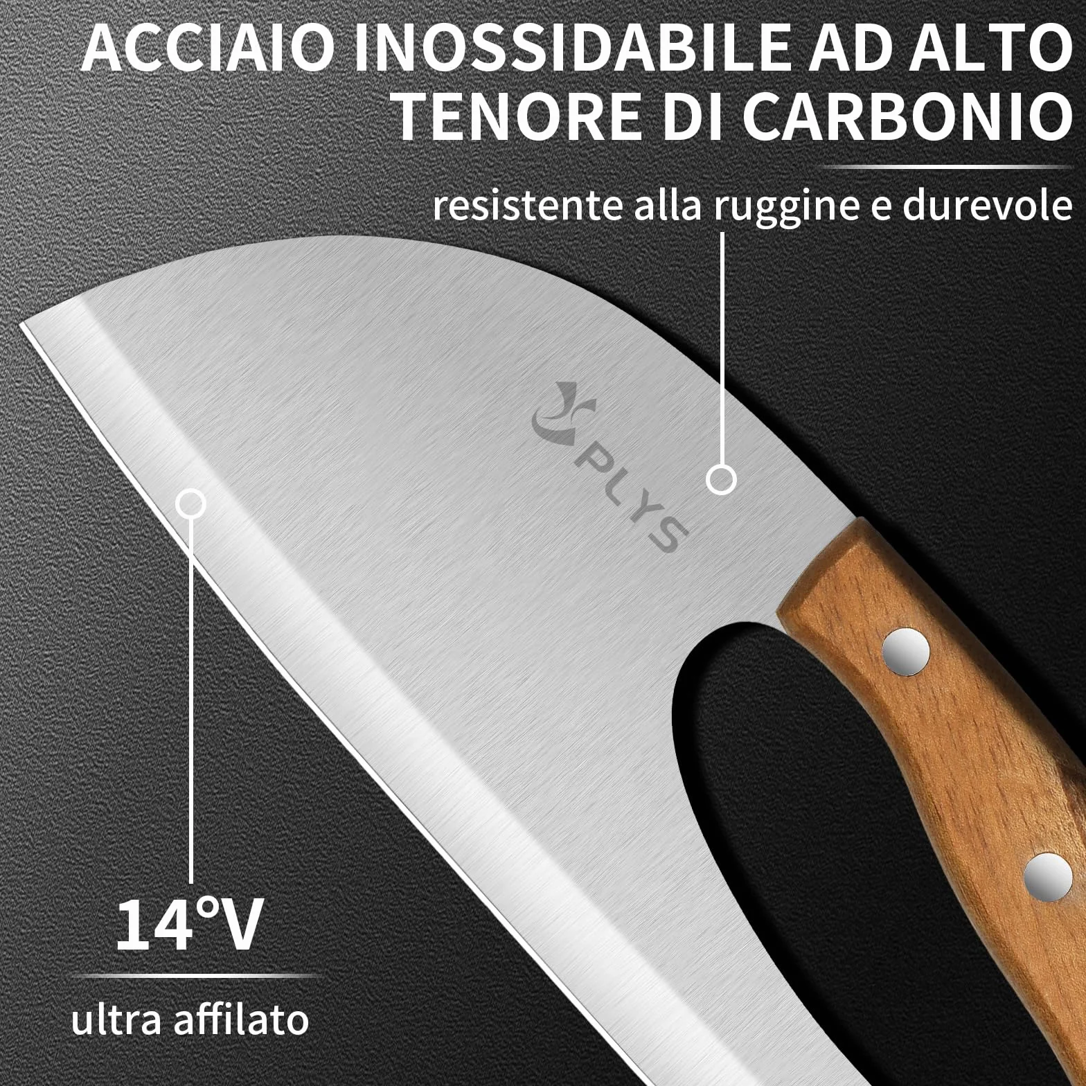 Plys Coltelli da Cucina per Verdure Carne 2025: Coltello Giapponese Professionali Mannaia Cinese