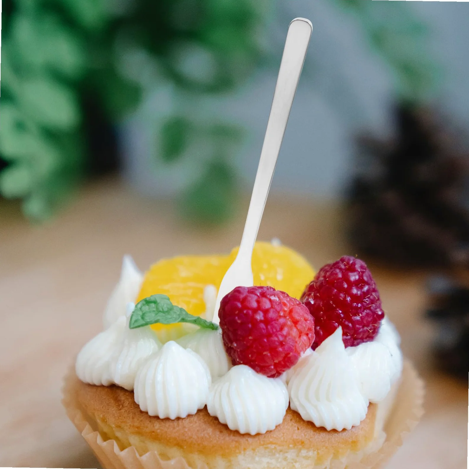 Anneome 8 pezzi Forchettine Piccole in Acciaio Inox per Dessert e Frutta Design Ergonomico Resistente per Antipasti e Insalate