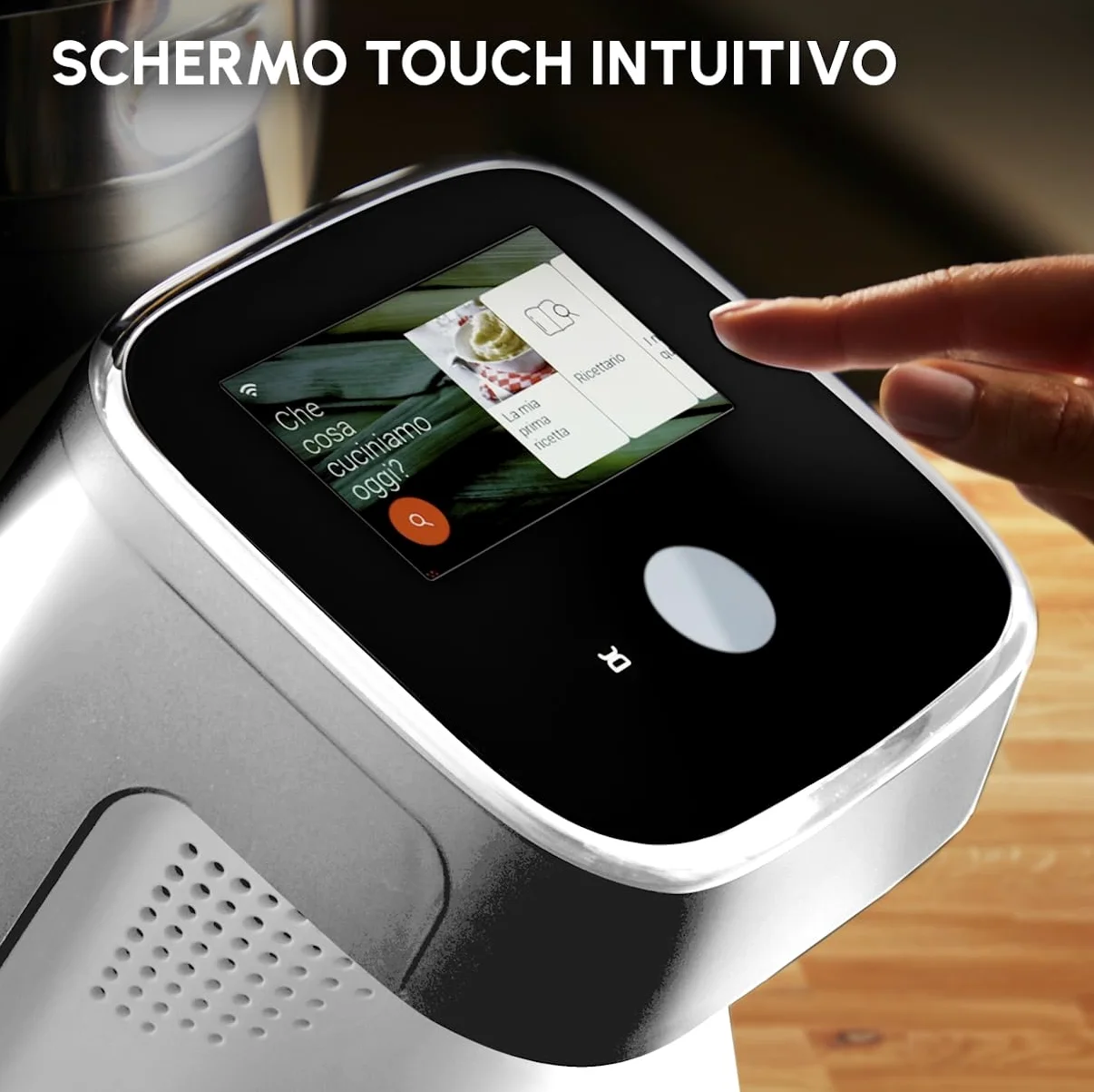 Moulinex i-Companion Touch Pro, Robot Da Cucina Multifunzione con Bilancia Integrata, 19 Modalità di Preparazione e Cottura, Capacità Utile 3L, Connettività WiFi/Bluetooth e Schermo Touch, HF93CC
