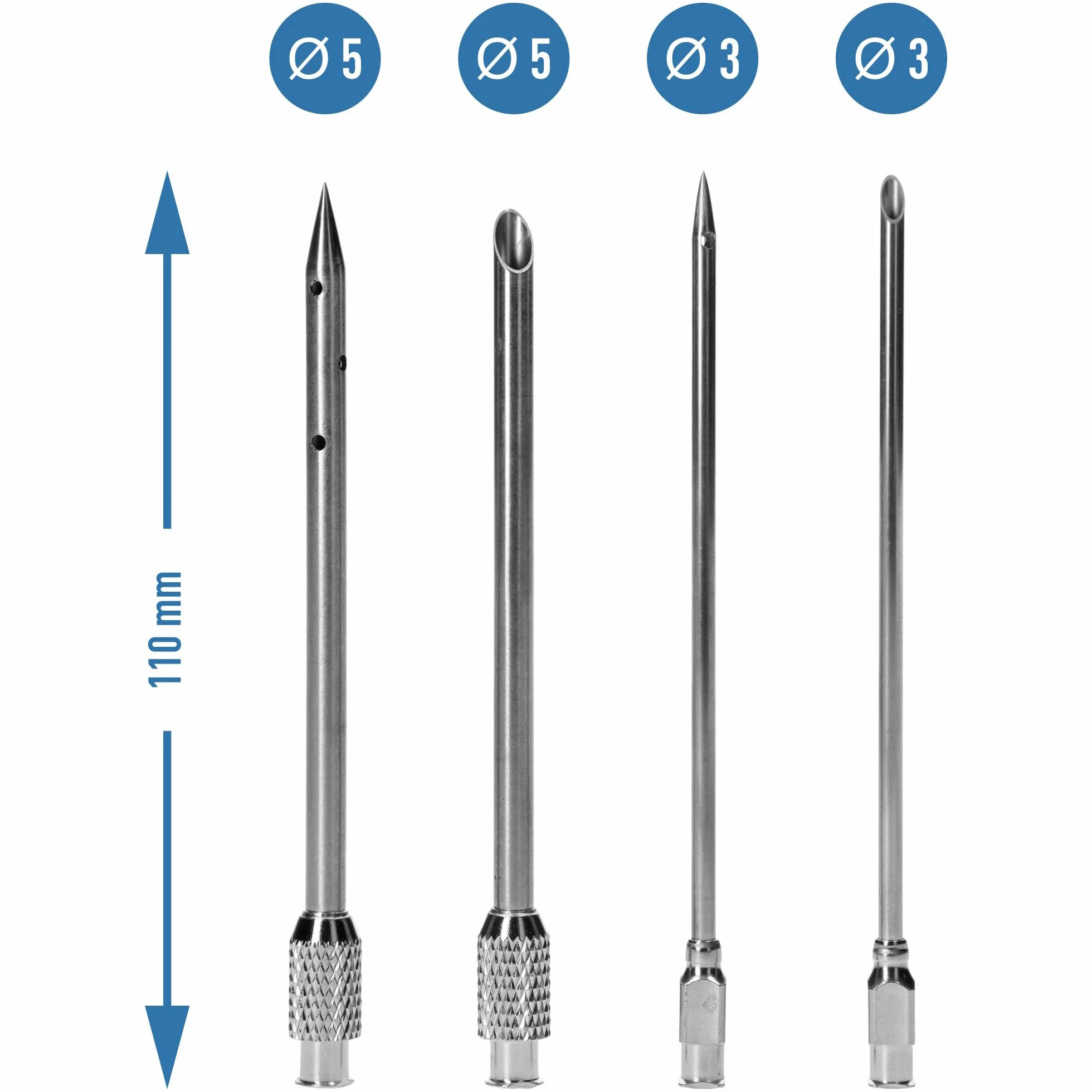 BROWIN Siringa per Carne Semiautomatica con Set di Aghi e Tubo Flessibile per Marinare Arrosto