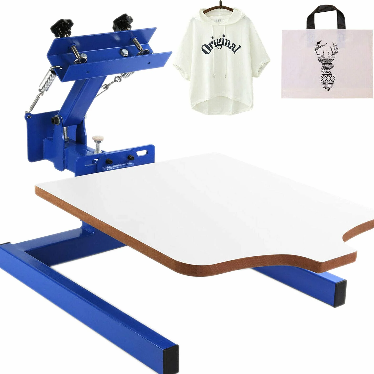 Silk Screen Printing Machine 1 Colore 1 Stazione Screen Printing Machine Stampa Serigrafica Macchina da Stampa T-Shirt Removibile