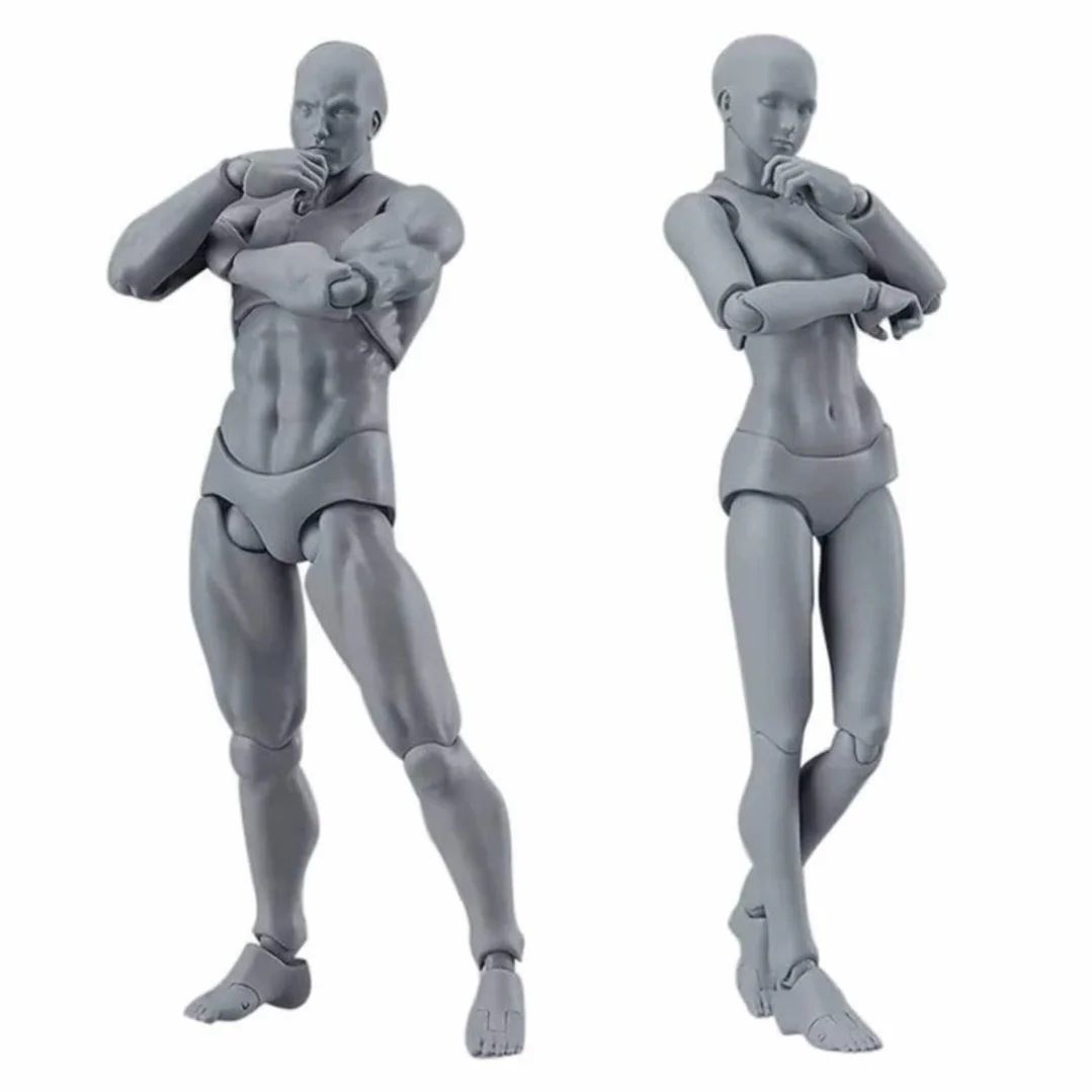 Manichino da disegno 5,91 pollici Action Figura femminile posabile modello pittura corpo artisti