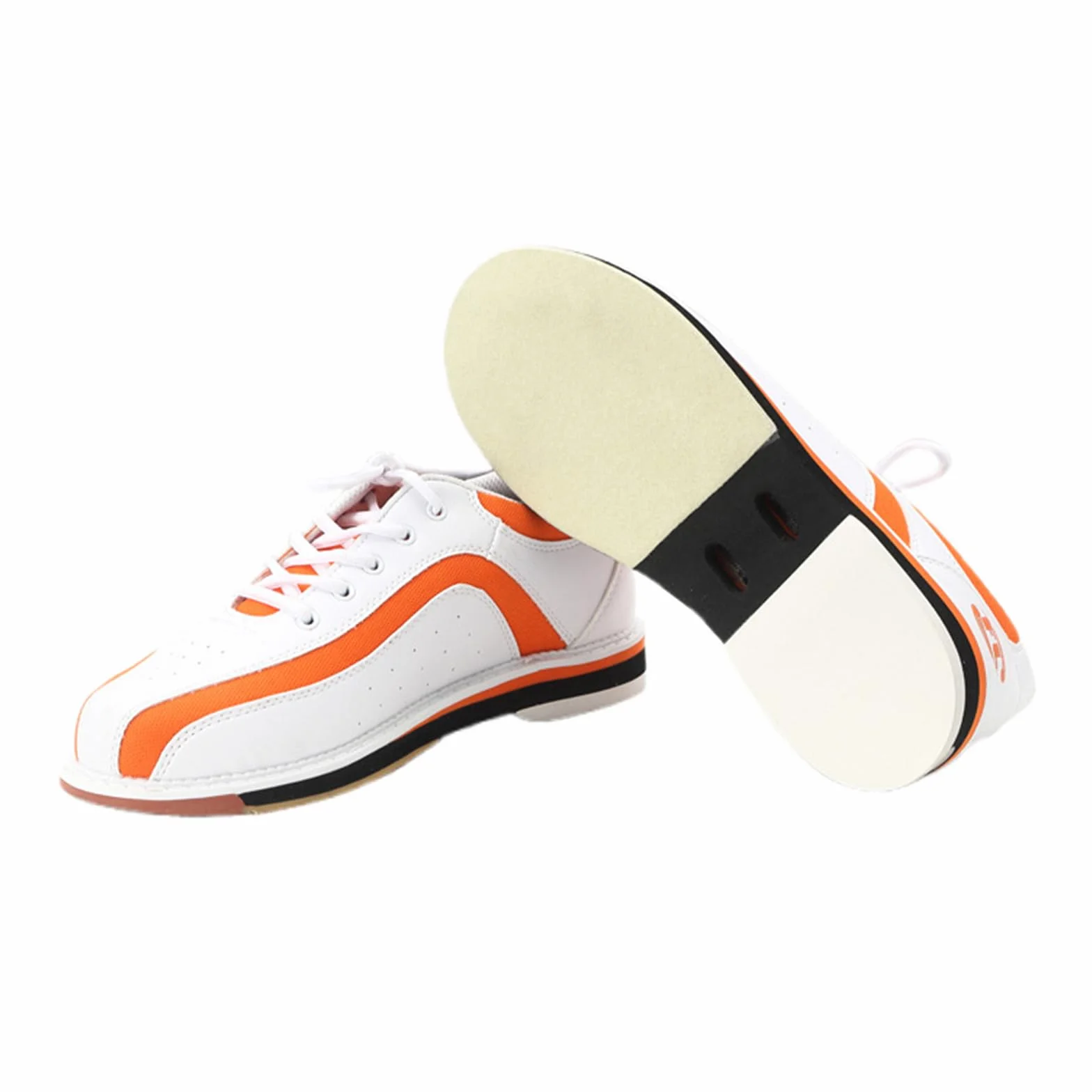 Scarpe da Bowling Unisex Basse con Lacci e Suola Scorrevole per Allenamento Indoor