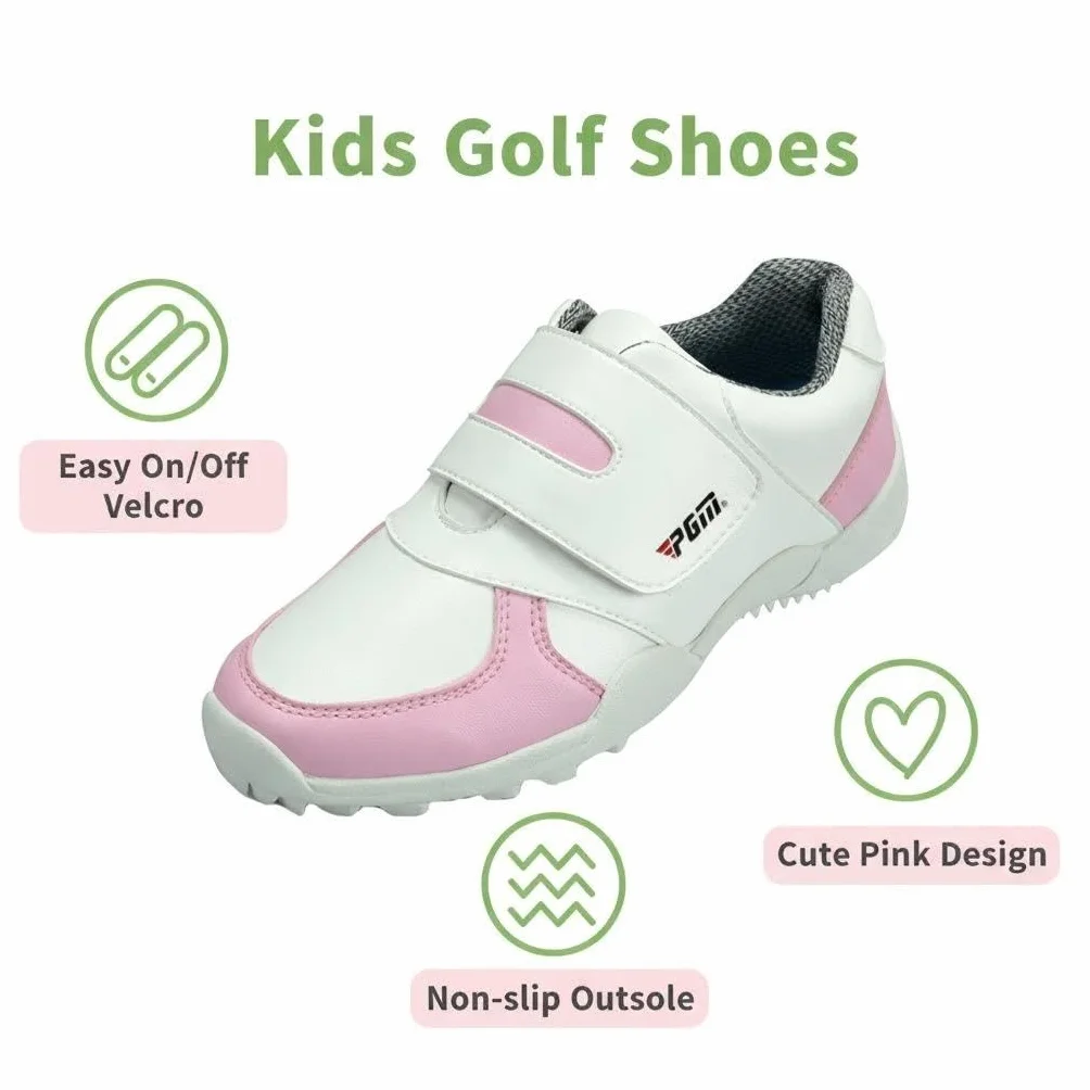 Scarpe da Golf per Bambini Outdoor Impermeabile Traspirante Antiscivolo