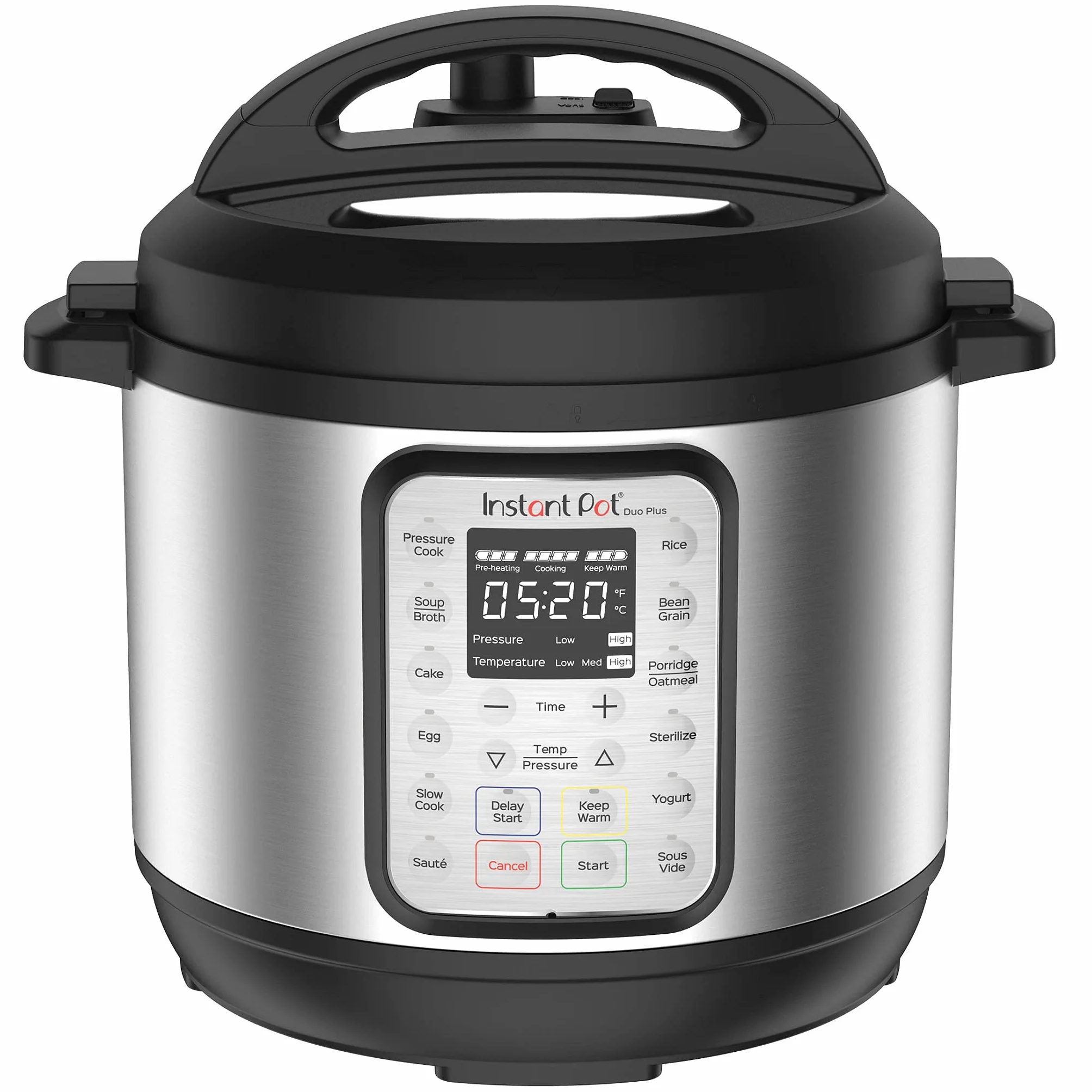 Instant Pot Pentola a pressione elettrica DUO PLUS 5.7L in Acciaio inossidabile 15 programmi intelligenti, per riso, cottura lenta e a vapore