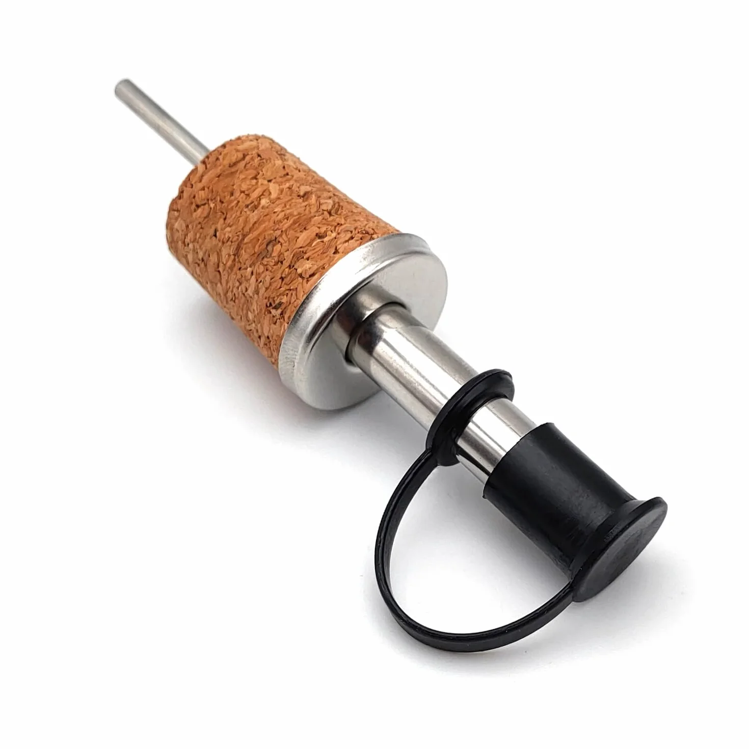 Dosatore Olio di Oliva Aceto Tappi Bottiglie con Versatore Salvagoccia - Apri e Chiudi – Anti Ossidazione - Porzionatore per Grappa, Rum, Whisky, Bevande (2)