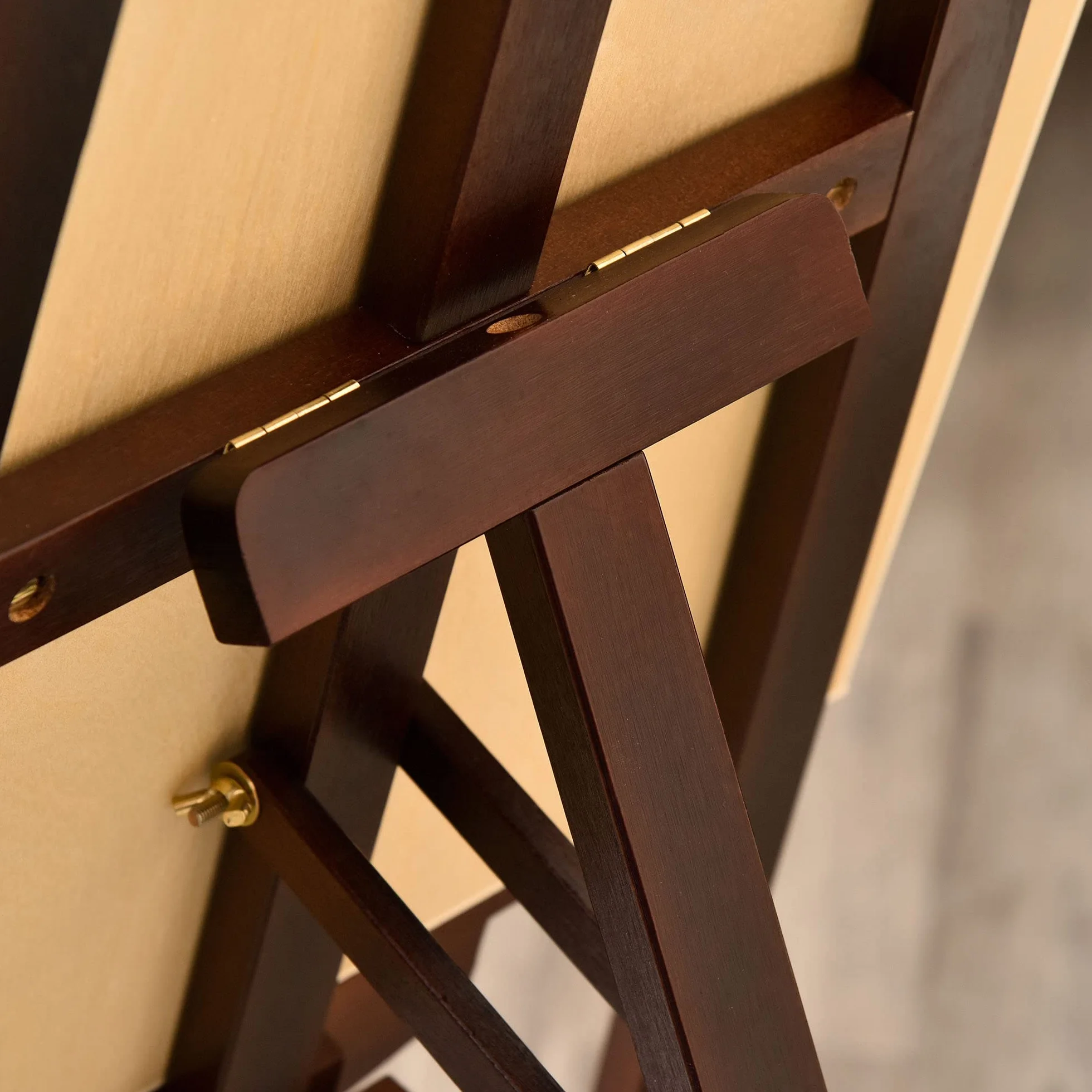 HOMCOM Cavalletto Pittura 135 cm Treppiede Legno Pino Regolabile Portatile Pieghevole per Tela Artisti