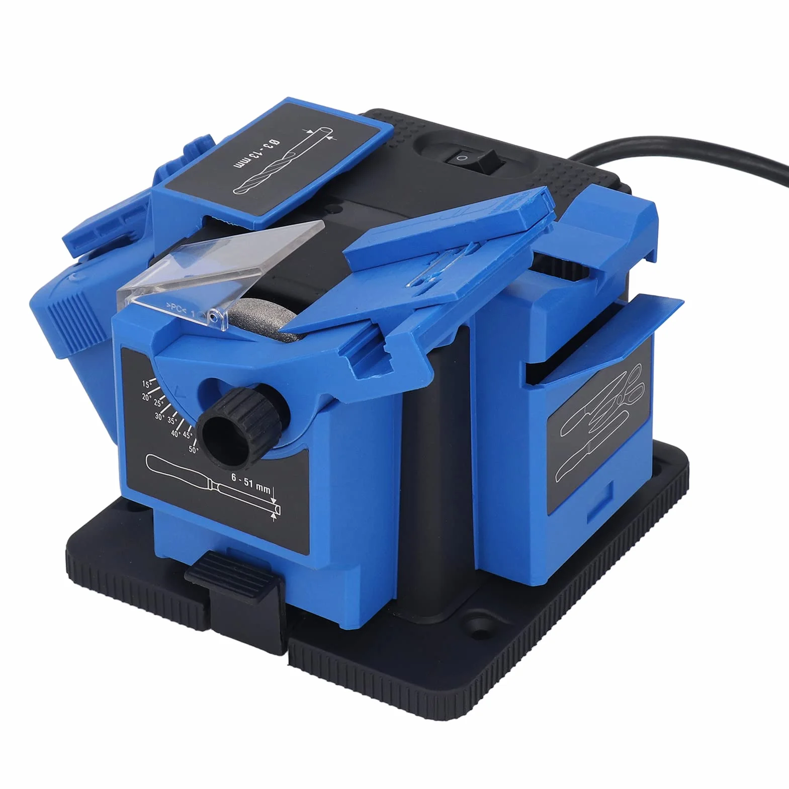 Affilatrice per Punte Trapano 65W Macchina per Affilare 15-50mm Utensili Rotanti