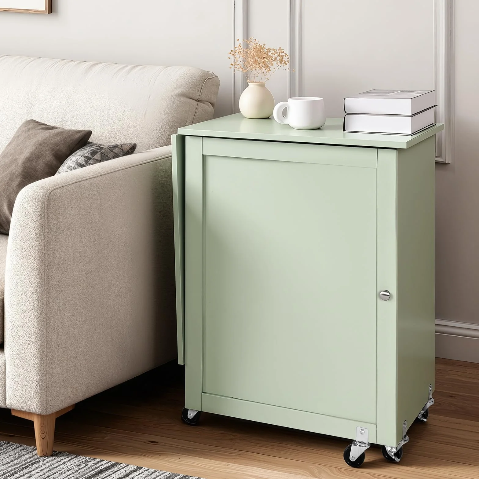 VEVOR Pieghevole Tavolo da Cucito per Macchina da Cucire 18,7 kg Verde Chiaro