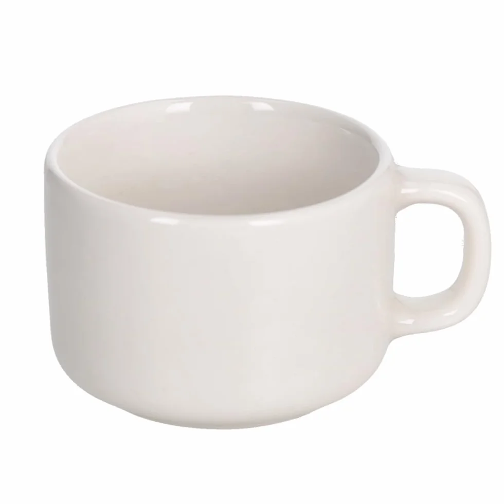Tognana Edge 6 Tazze Caffè New Bone China Bianco 90 cc