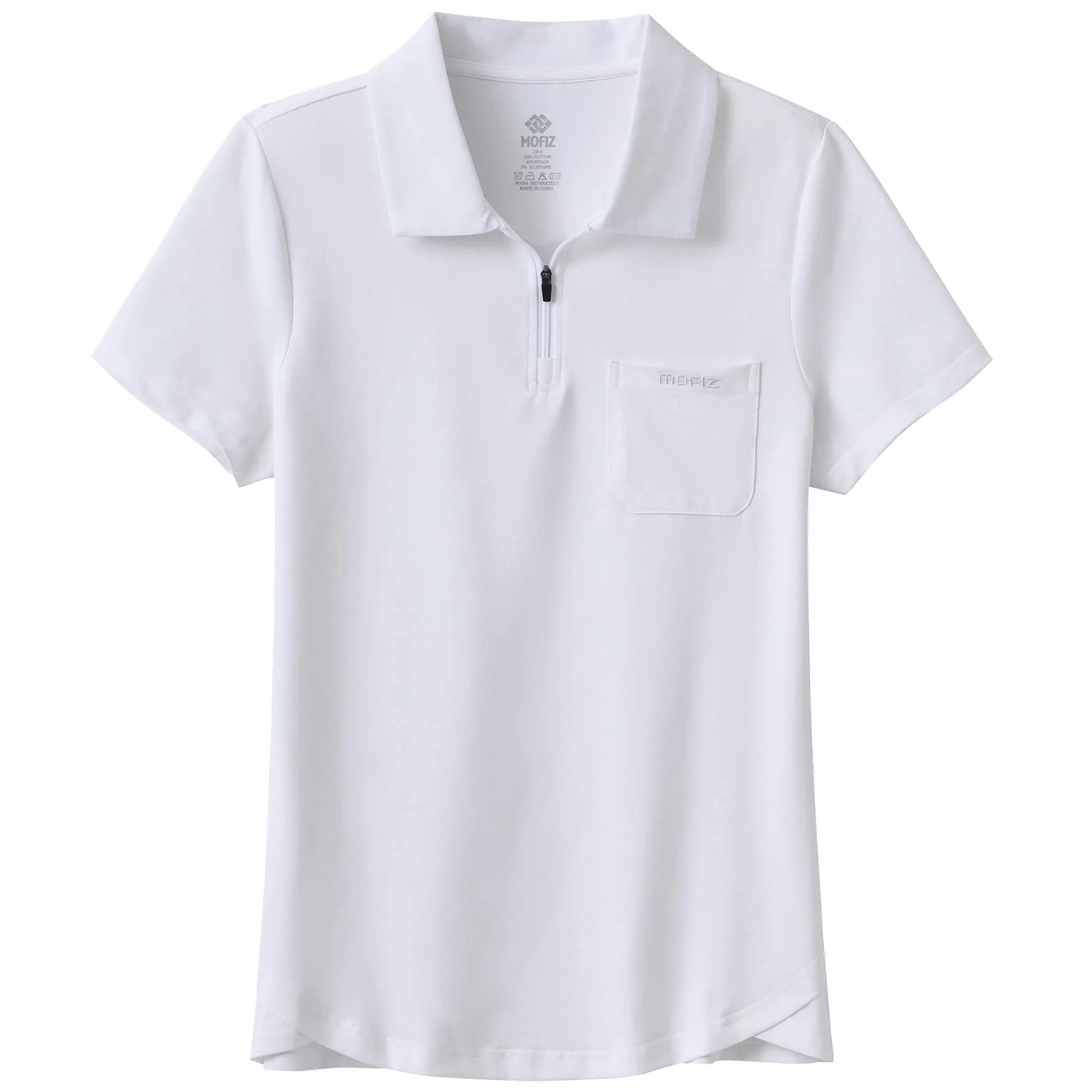 MoFiz Polo Donna Manica Corta Golf Poloshirt Cotone Lavoro Camicia Traspirante Sport Top