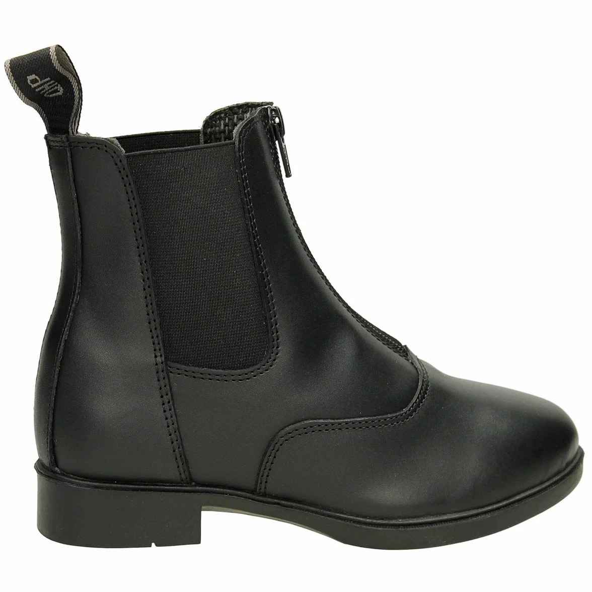 QHP Jodhpur Manilla Junior Stivaletti equitazione pelle Nero