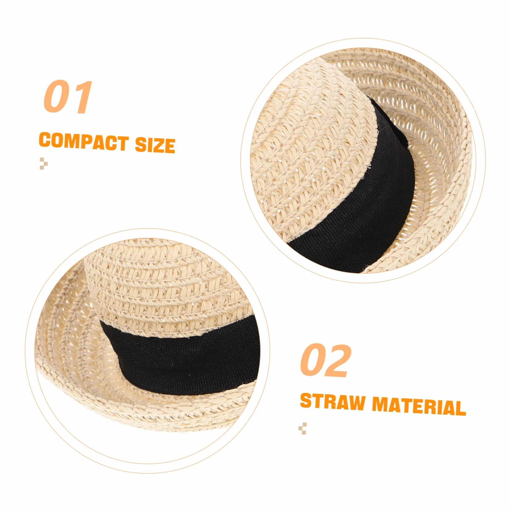 HEMOTON 1Pezzi Cappello per Mini Accessori Chic per Costumi Decorazione per Giardino delle Fate e Casa delle Fatti Mano