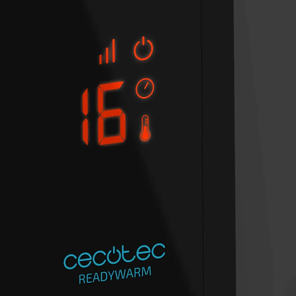 Cecotec Radiatore Elettrico Ready Warm 3100 Smart Now. 2000 W, Ruote omnidirezionali, 2 Modalità, termostato regolabile, sistema di protezione contro il surriscaldamento, 15m2