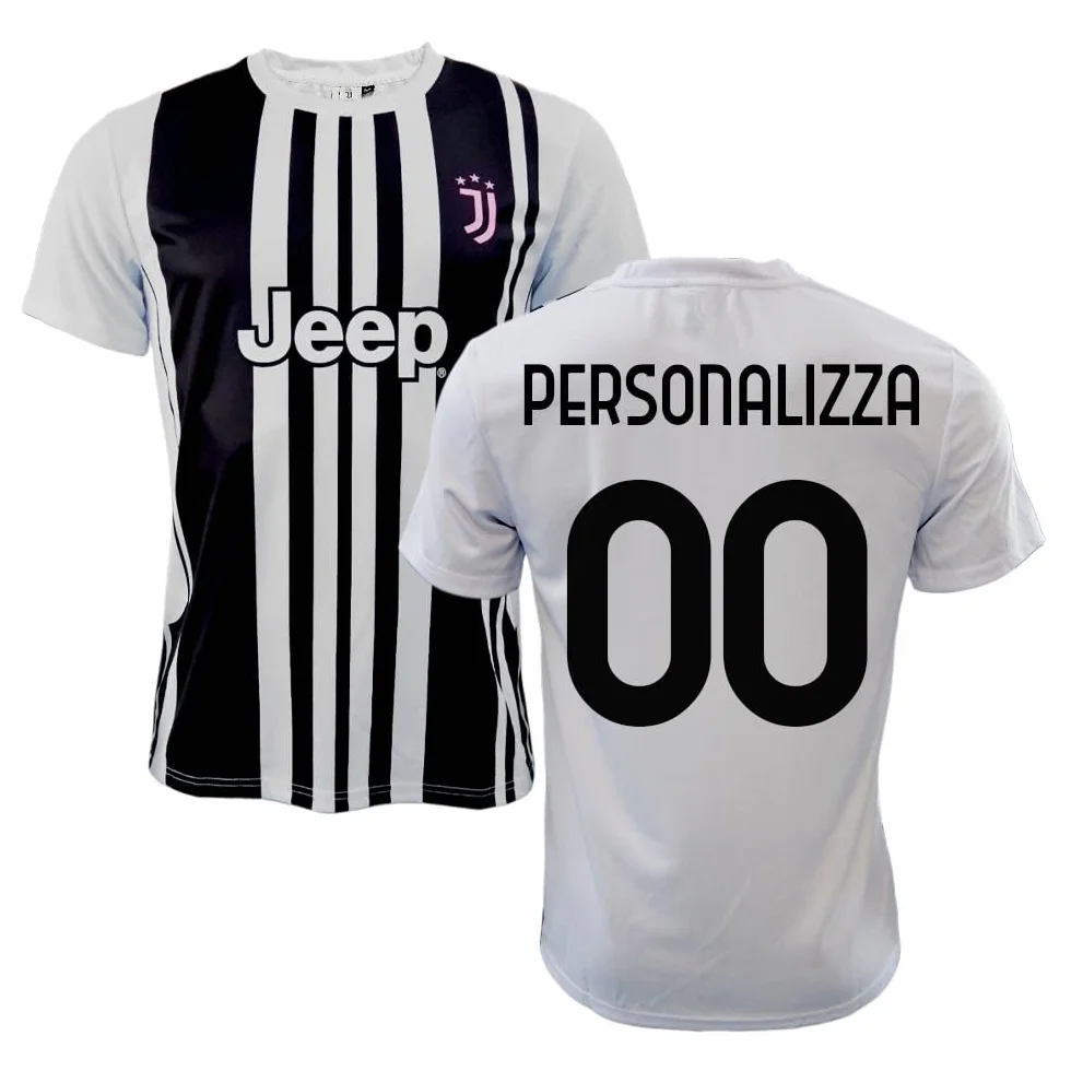 JUVENTUS FC Maglia Replica Ufficiale, 100% Poliestere, Personalizzabile, Taglie dalla 4Y alla XXL