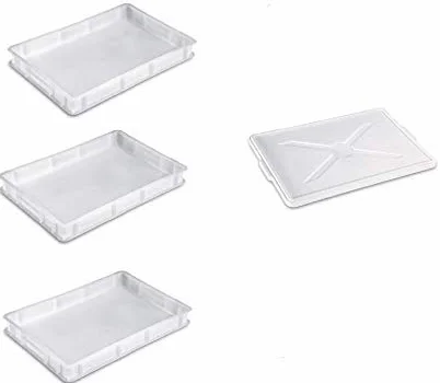 BOTTIGLIERI CASALINGHI Tris Cassetta Portaimpasto 60x40xh10 z Coperchio