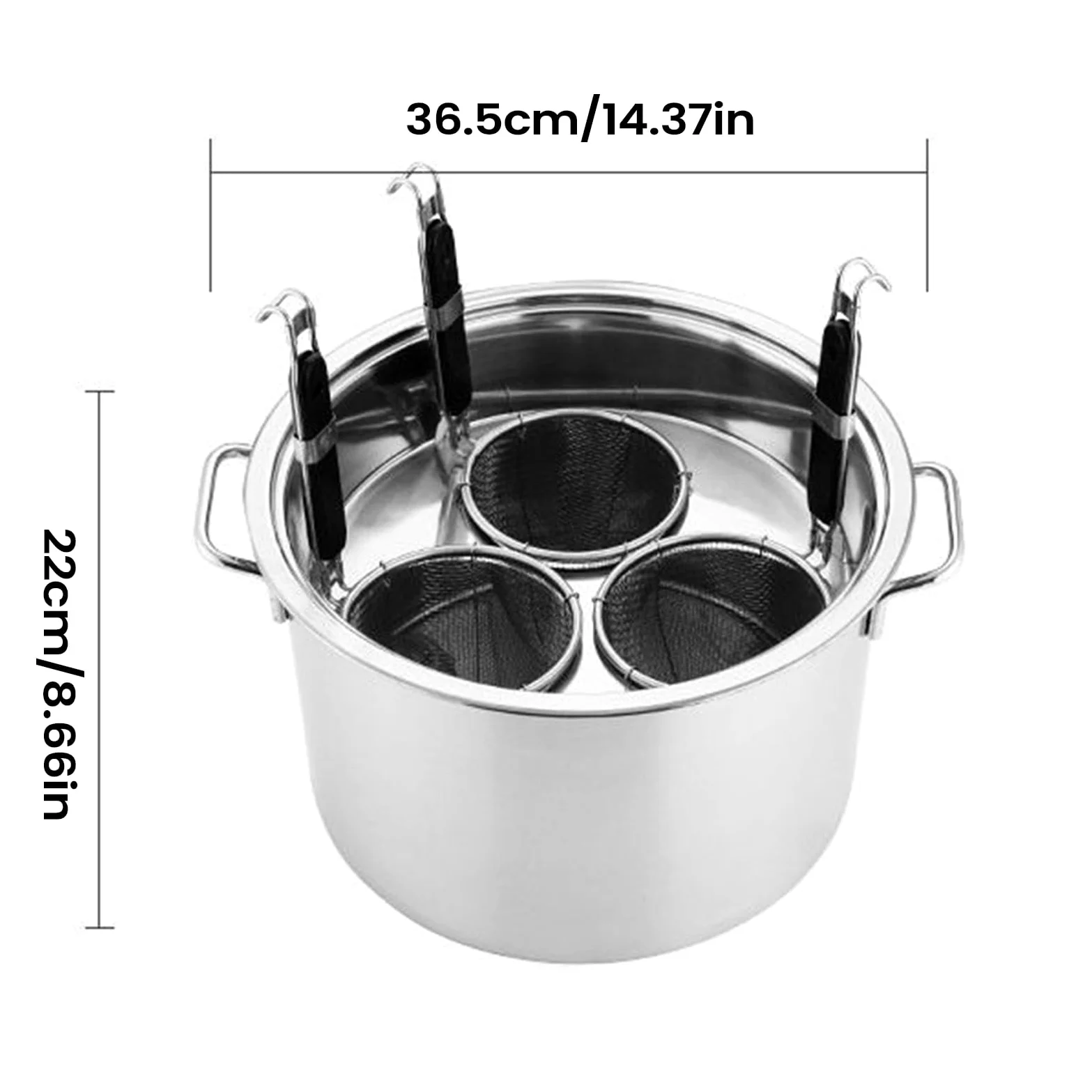 Pentola per Pasta con Colapasta Cucina Acciaio Inossidabile | Set con o per Cucinare la Pasta Adatto A Casa Famiglie Impegnate Preparazione Pasti Feste