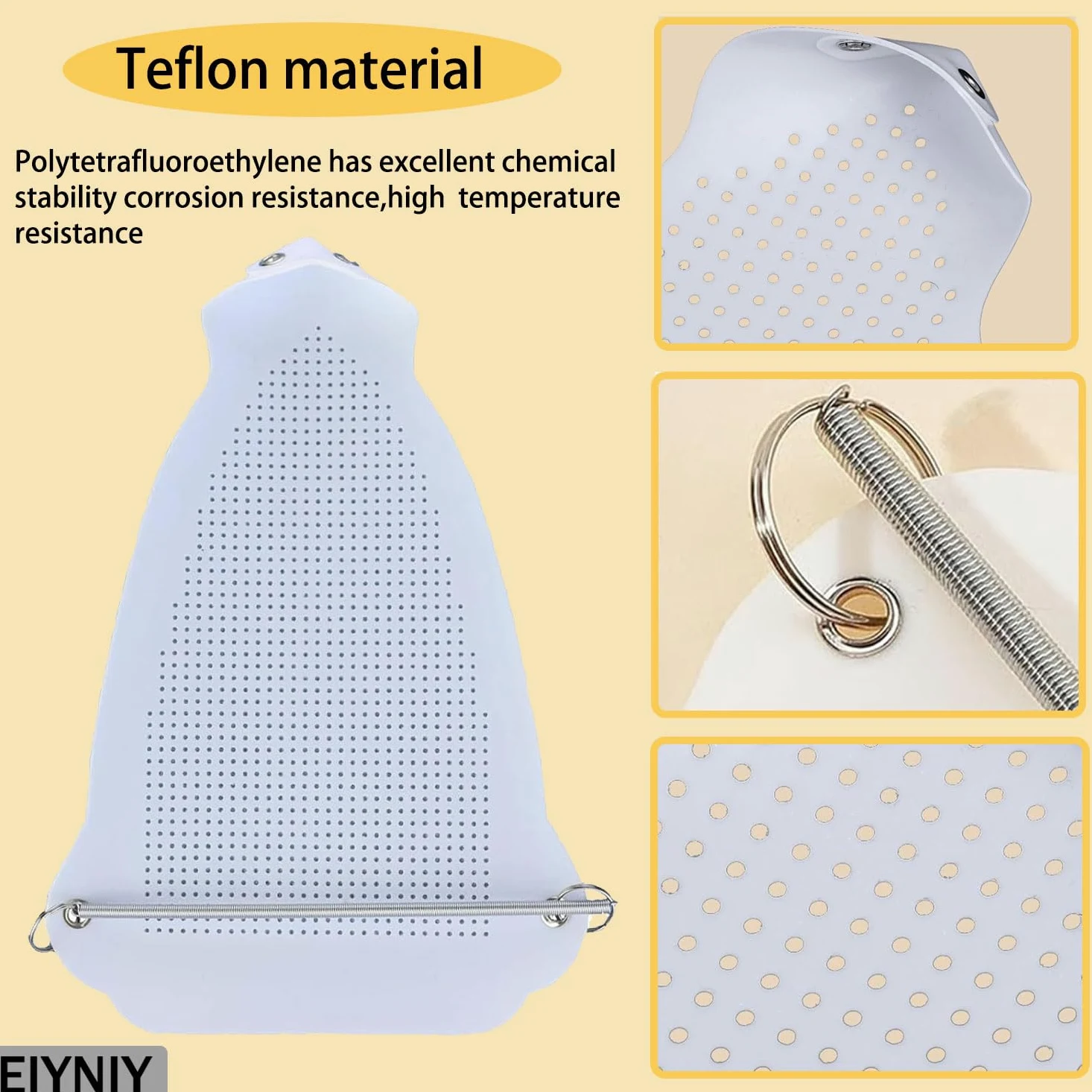 Protezione universale per piastra di ferro, in silicone resistente al calore, per ferri elettrici, previene ustioni e segni di bruciature su tessuti delicati come seta, raso (3 set di coperture per