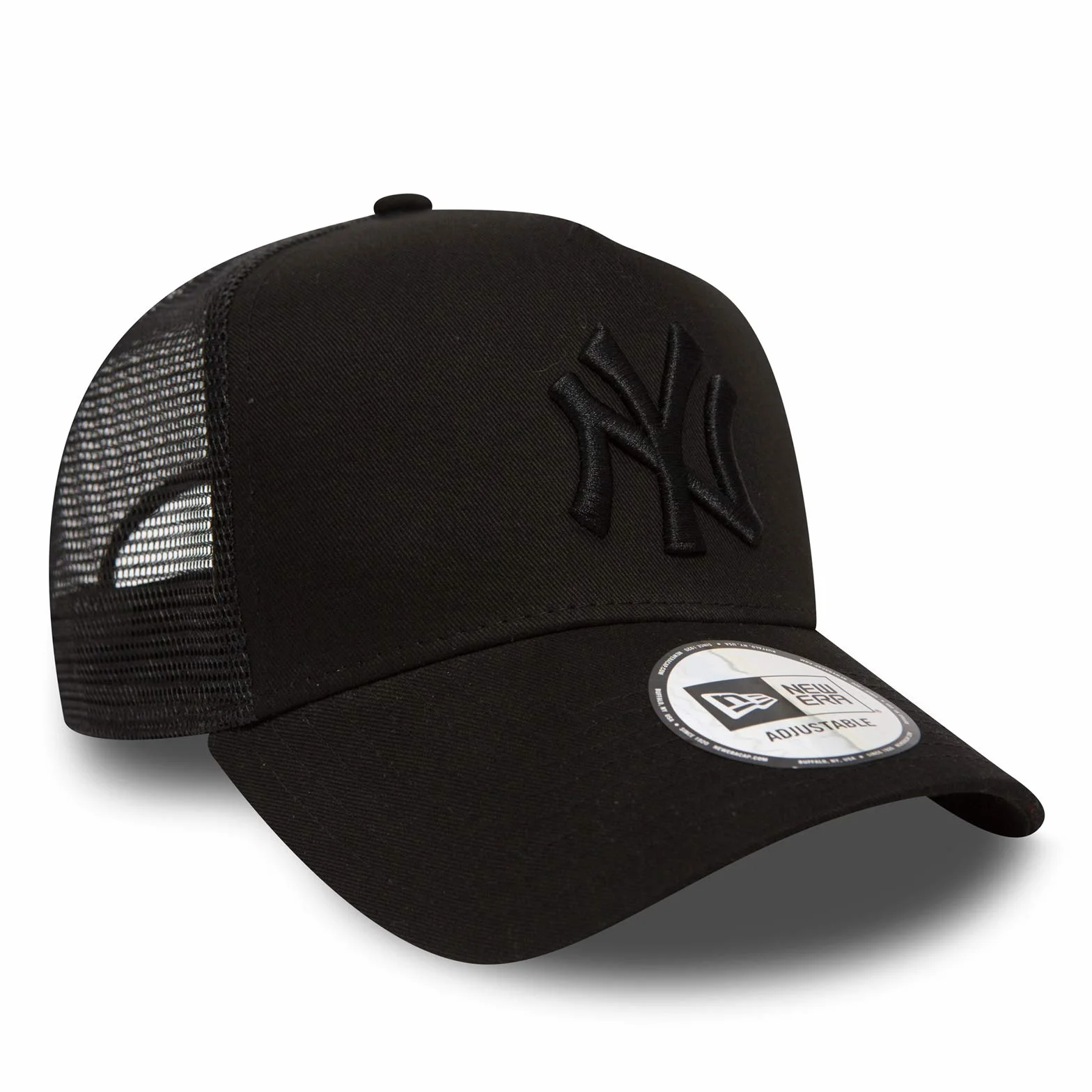 New Era Clean Trucker York Yankees Snapback Cap Black OSFA